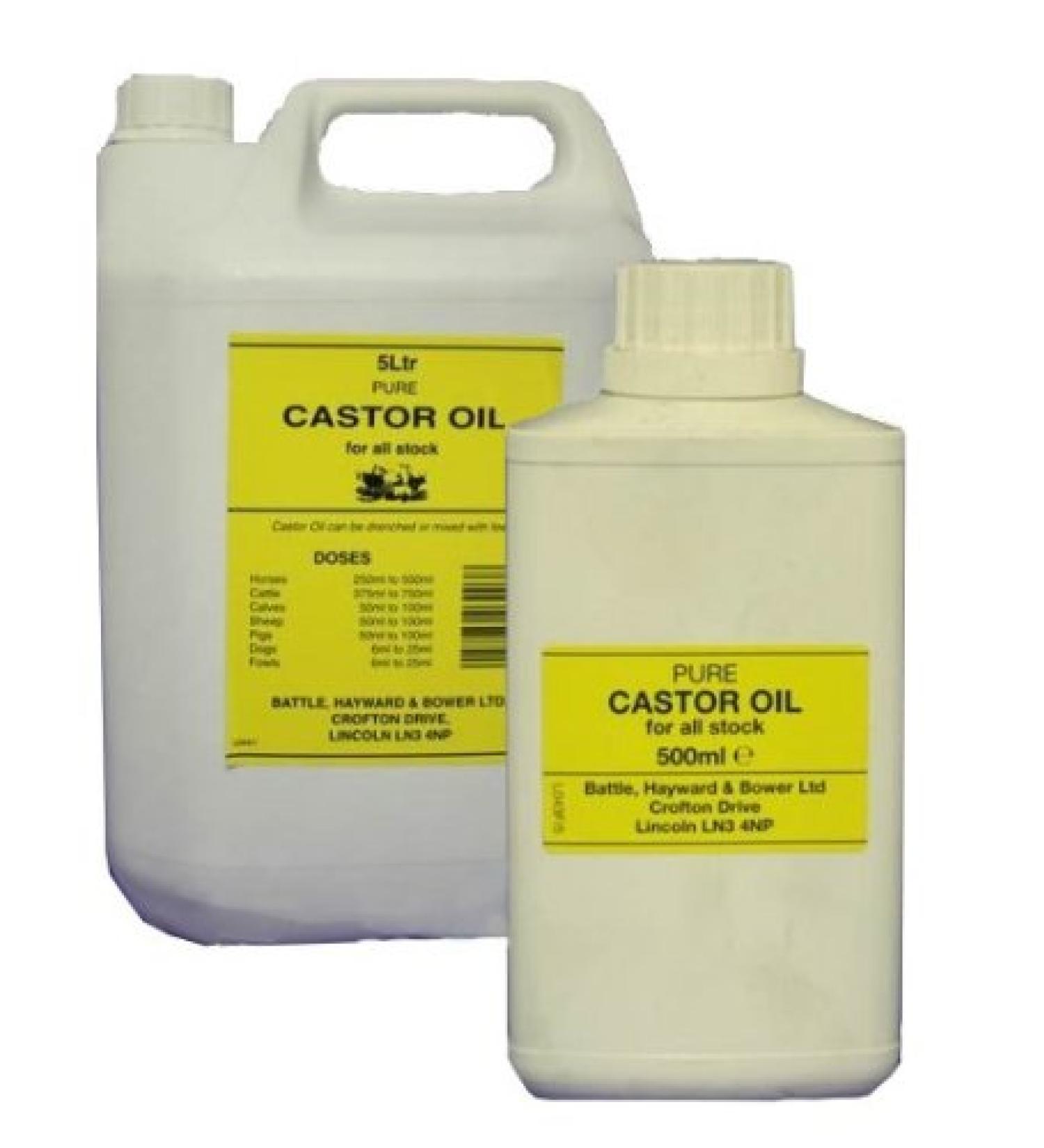 Battles Castor Oil - To Sound Digestive Function In Horses And Other Livestock (Choose 500 ml or 5 Litre)