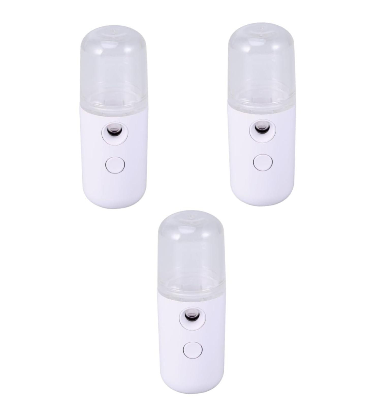 Amosfun 3pcs Portable Steamer Nano Steamer Skin Care Nano Mist Cooler Face Sprayer Face Steamer Mini mediumx3pcs - Buy Online on GoSupps.com
