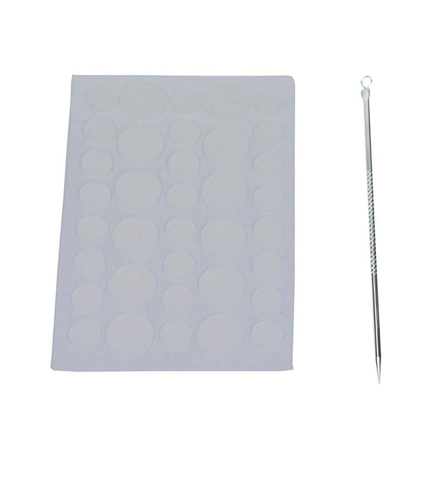 36 Acne Pimple Spot Zit Patches Face Treatment Stickers Pimple Cover Invisible Hydrocolloid Absorbing Cover Up Covering Healing Patch for Concealer Blemish Care + Free Blackhead Zit Remover Tool - Buy Online on GoSupps.com