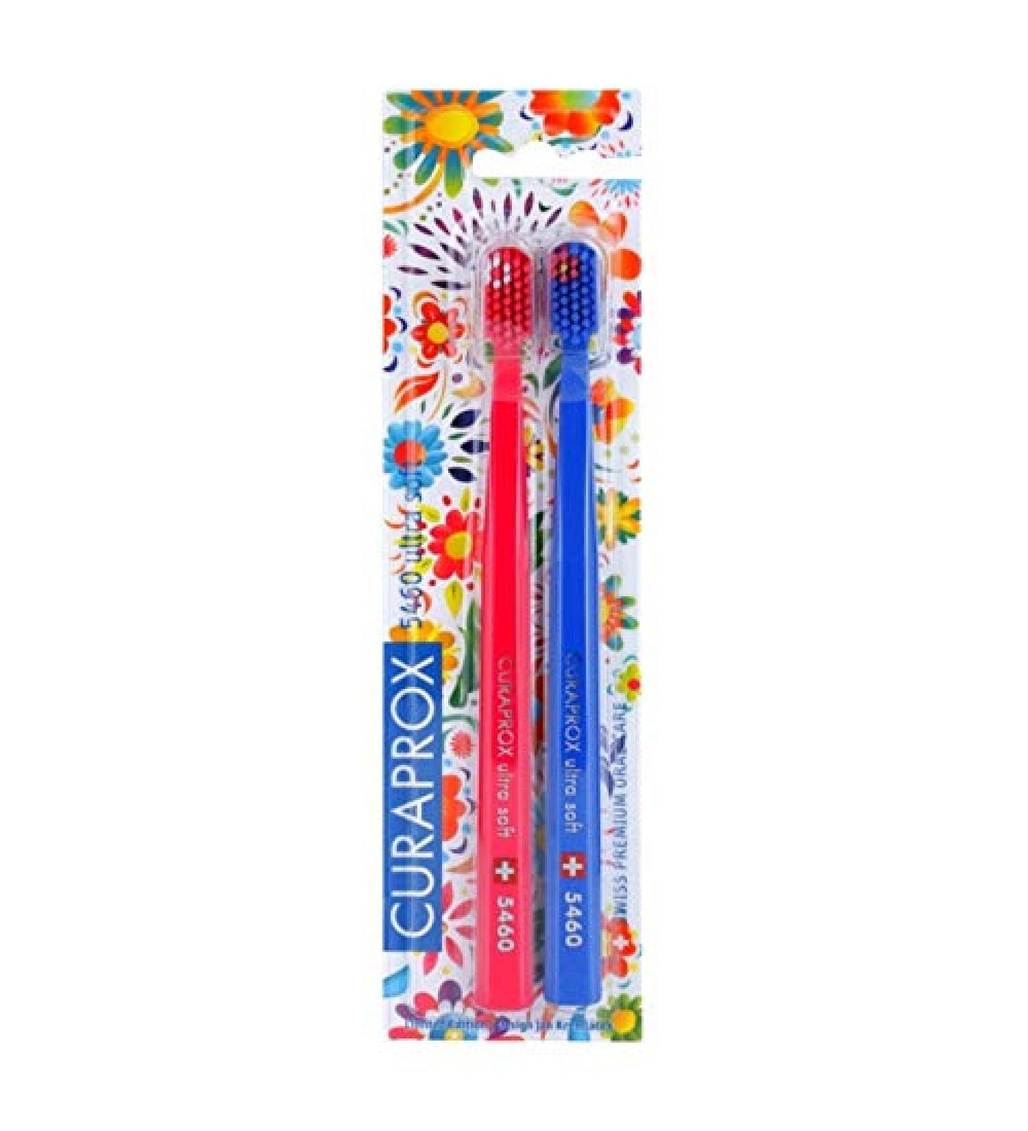 Curaprox 5460 Ultra Soft Toothbrush - Gentle Cleaning (2-Pack) | International Shipping - Buy Online on GoSupps.com
