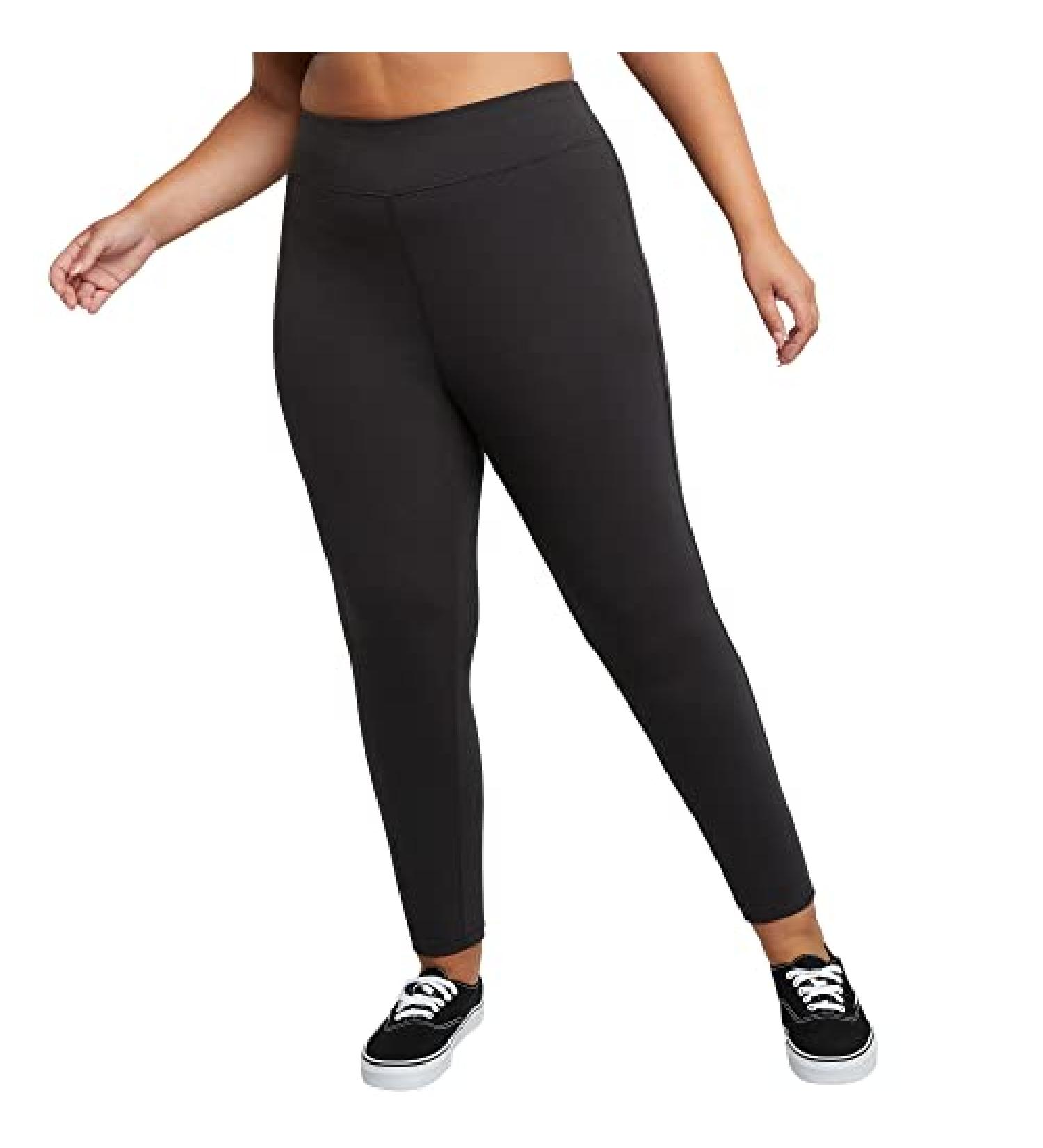 Just My Size Women's Plus-Size Stretch Jersey Full Length Leggings 3X Black - Comfortable and Stylish Fit for Curvy Women - Buy Online on GoSupps.com