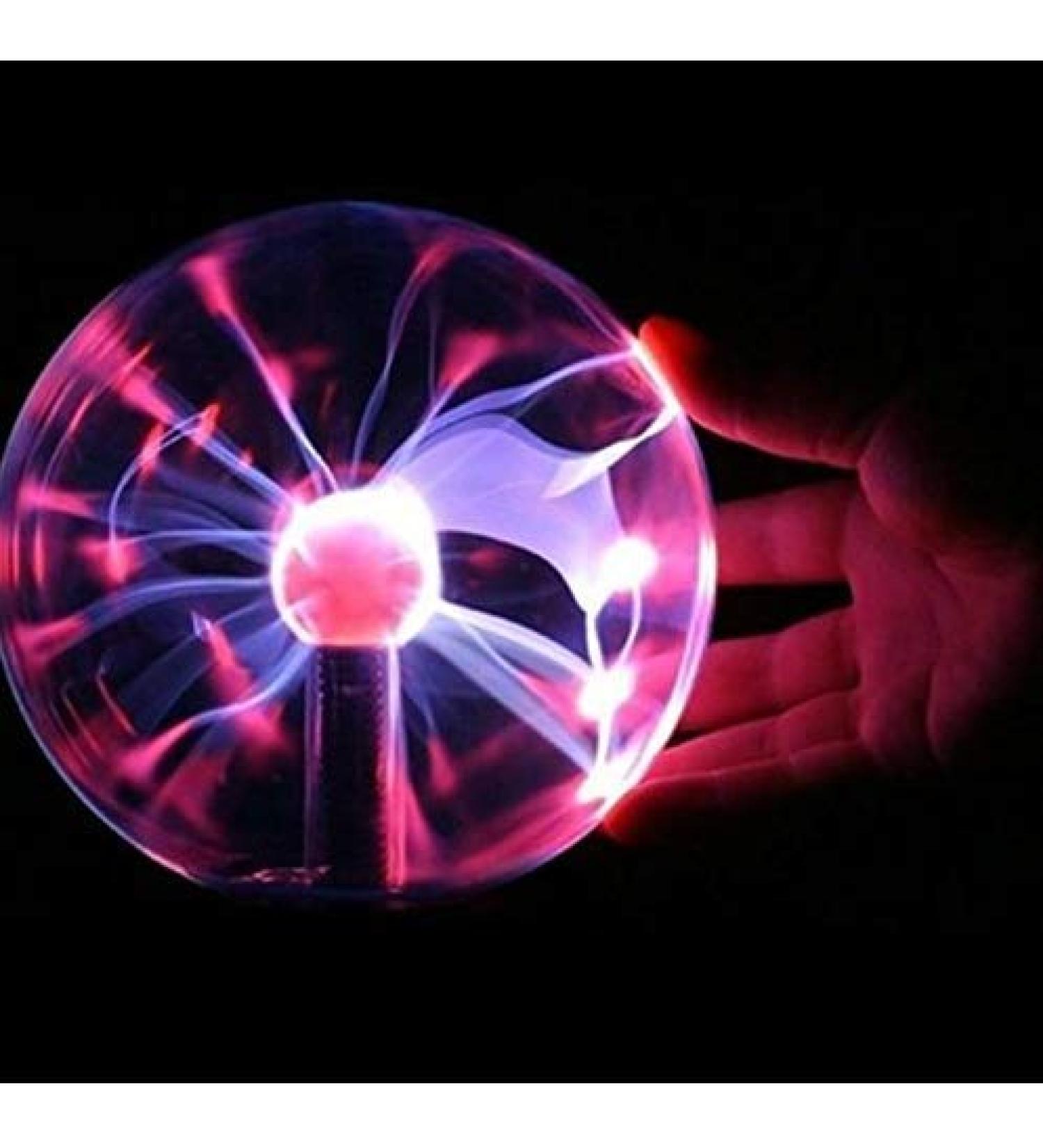 Plasma Ball Static Magic Ball Touch Sound Lightning Sensitive Electric Globe Static Light USB or Battery Powered Perfect for Bedroom Office Bar Gift - Buy Online on GoSupps.com