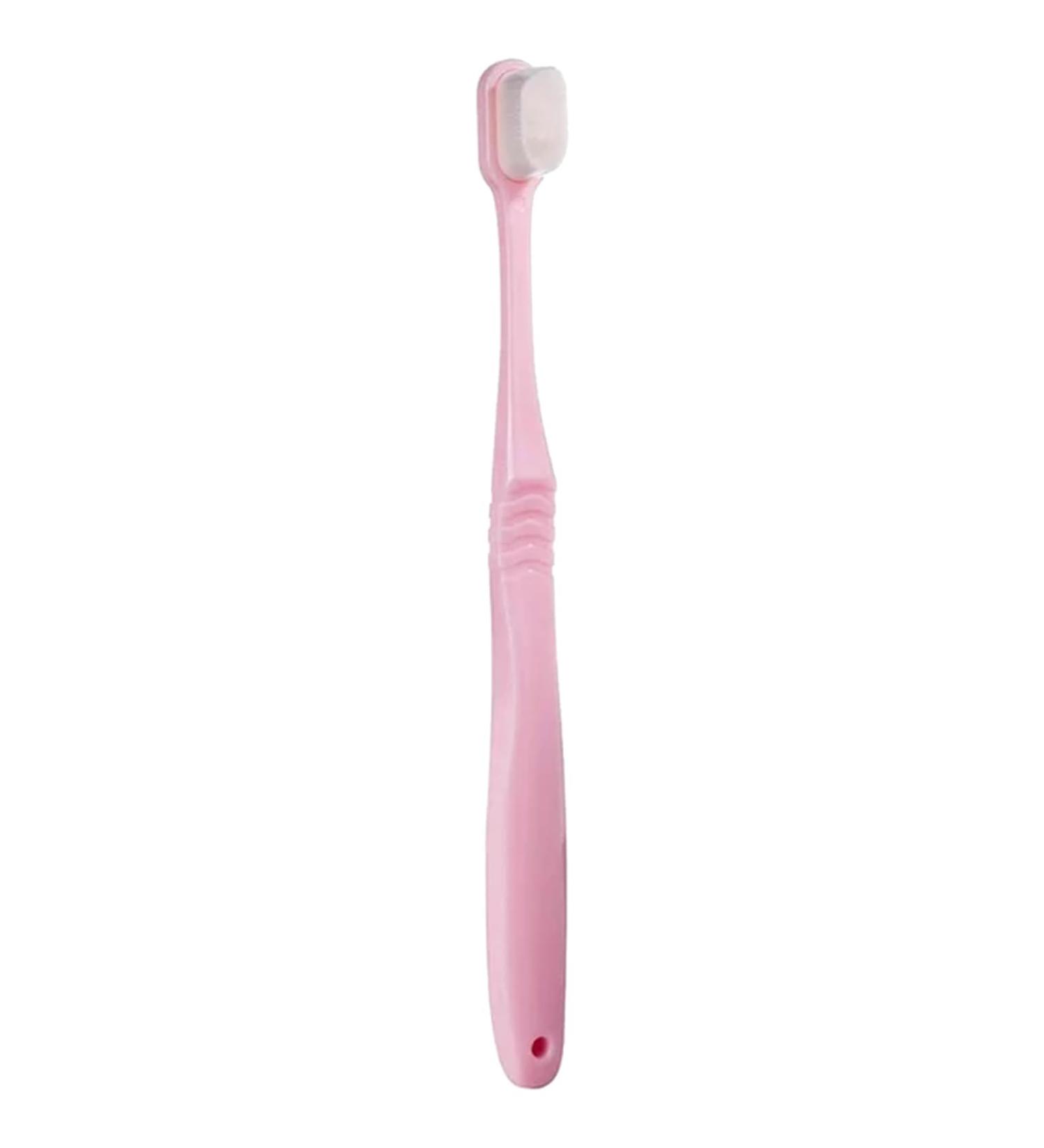 Extra Soft Nano Toothbrush for Sensitive Gums - 20 000 Softness for Gentle Cleaning - CNJ244 (Pink One Size) - 1 Pack - Buy Online on GoSupps.com