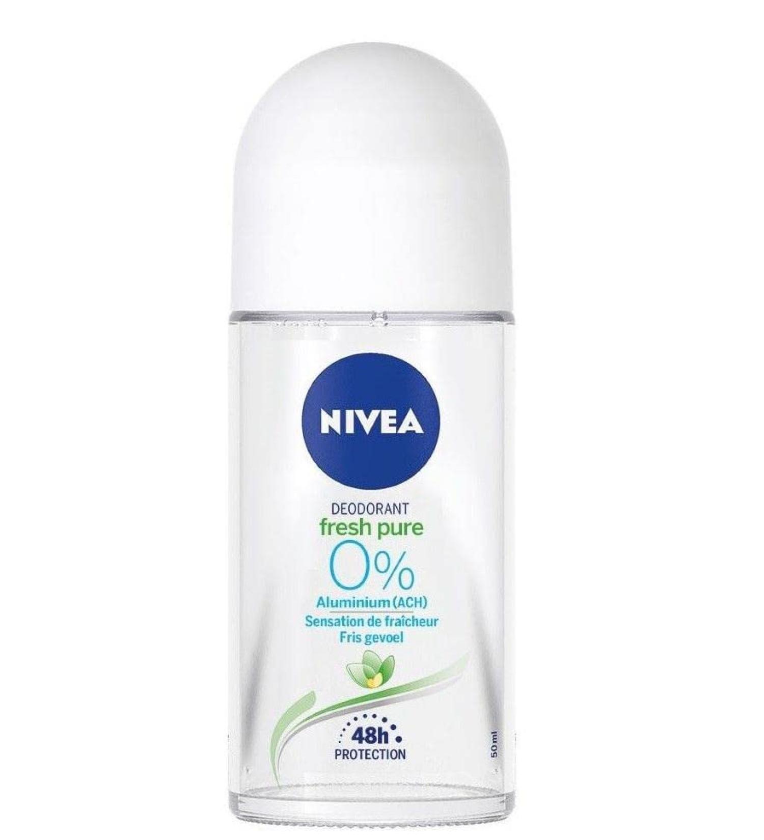 NIVEA NIVEA Fresh Pure Pack of 6 roll-on deodorants 0% aluminum 50 ml