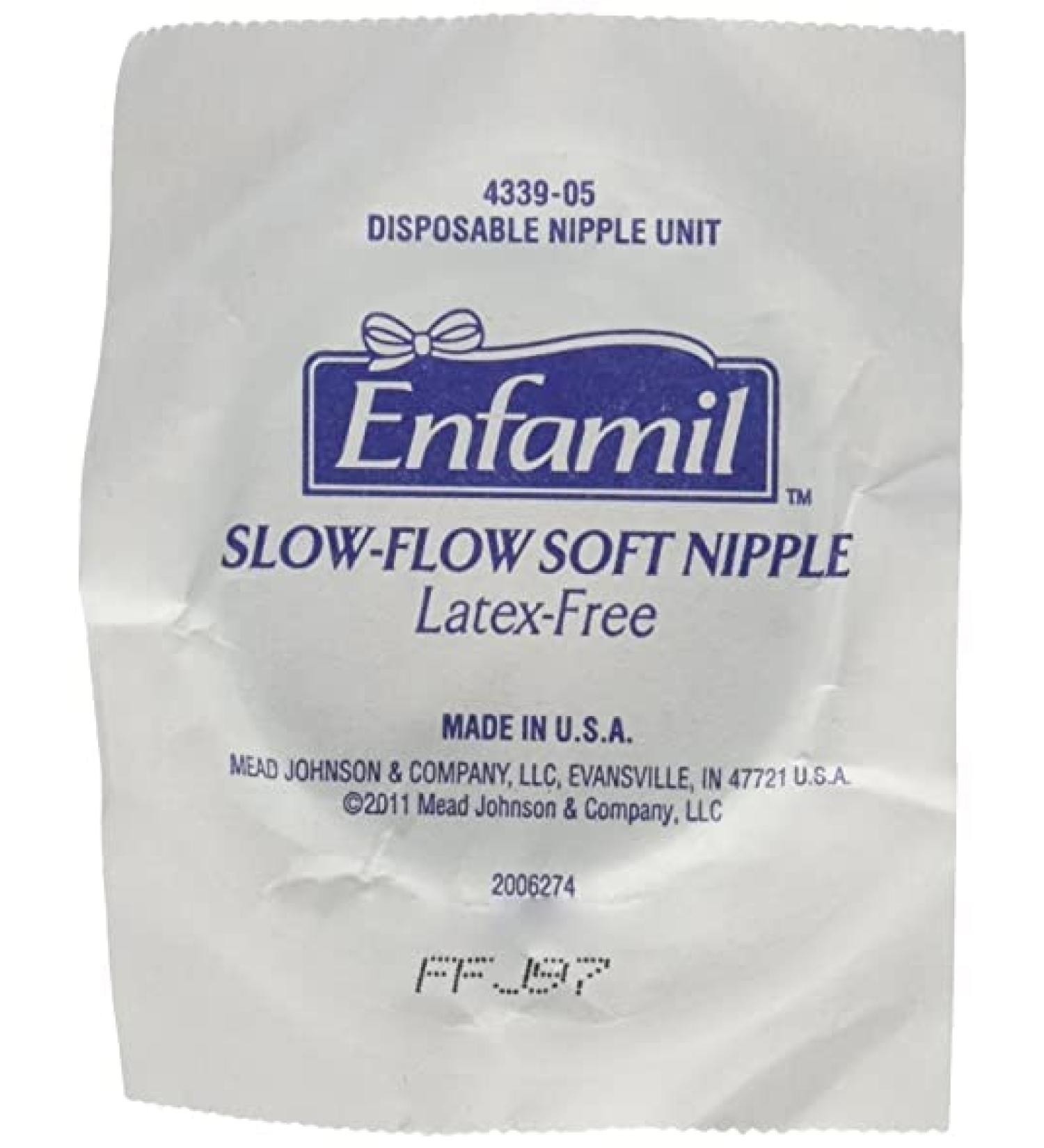 Enfamil Slow Flow Soft disposable bottle Nipples Latex free Lot of 20 - Buy Online on GoSupps.com