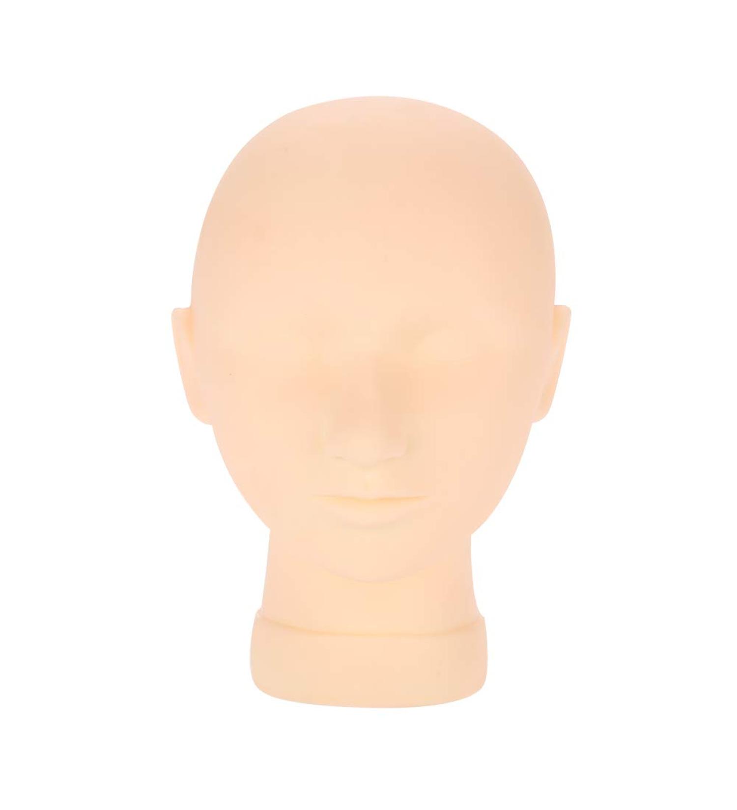 Professional Silicone Make-Up Practice Head for Cosmetology | Eyelash Extension & Hair Styling Training - Buy Online on GoSupps.com