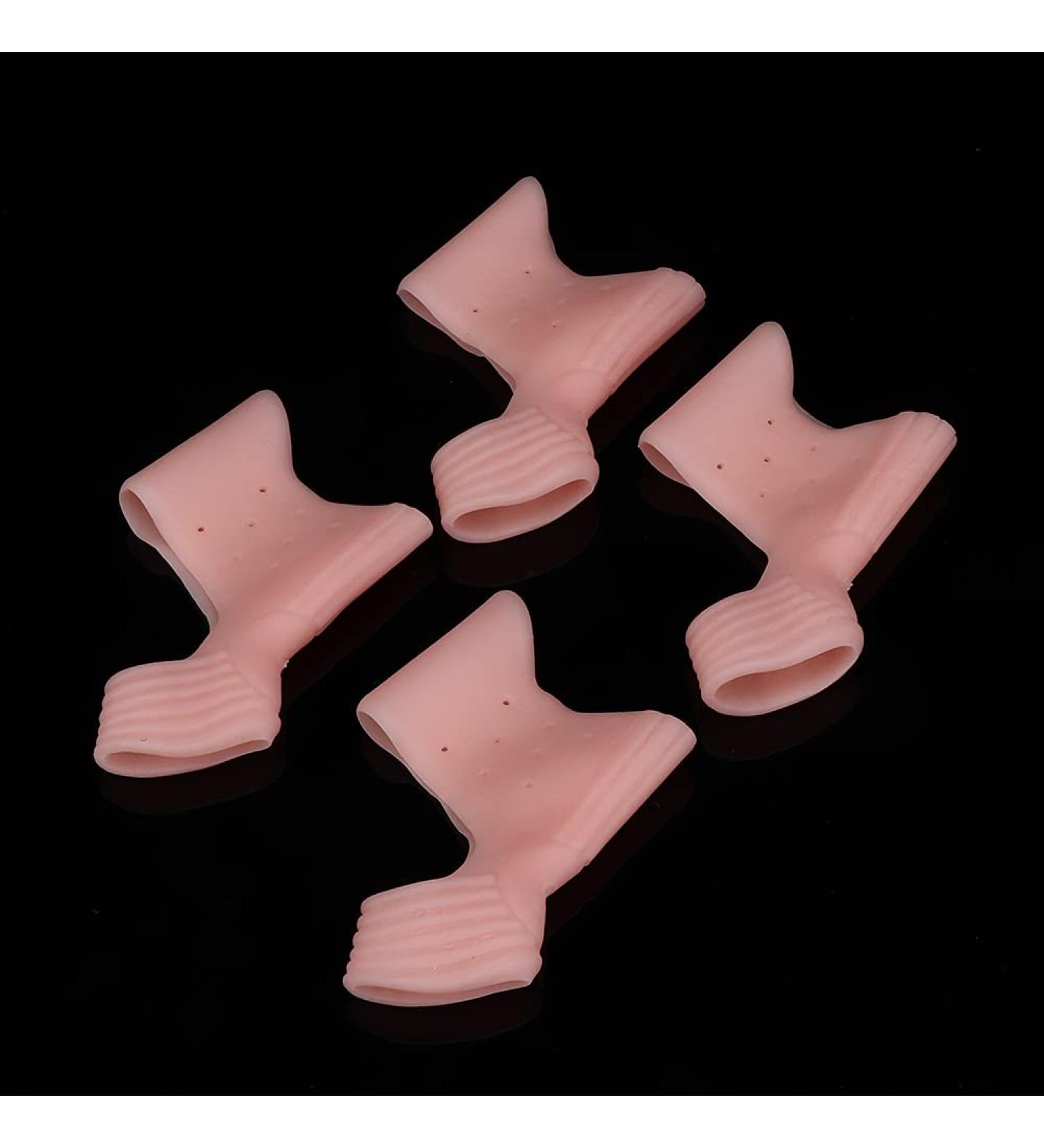 Bunion Hallux Valgus Corrector - 2 Pairs, Elastic & Breathable Toe Separator for Pain Relief - NonSurgical Correction Tool (Skin Color) - Buy Online on GoSupps.com