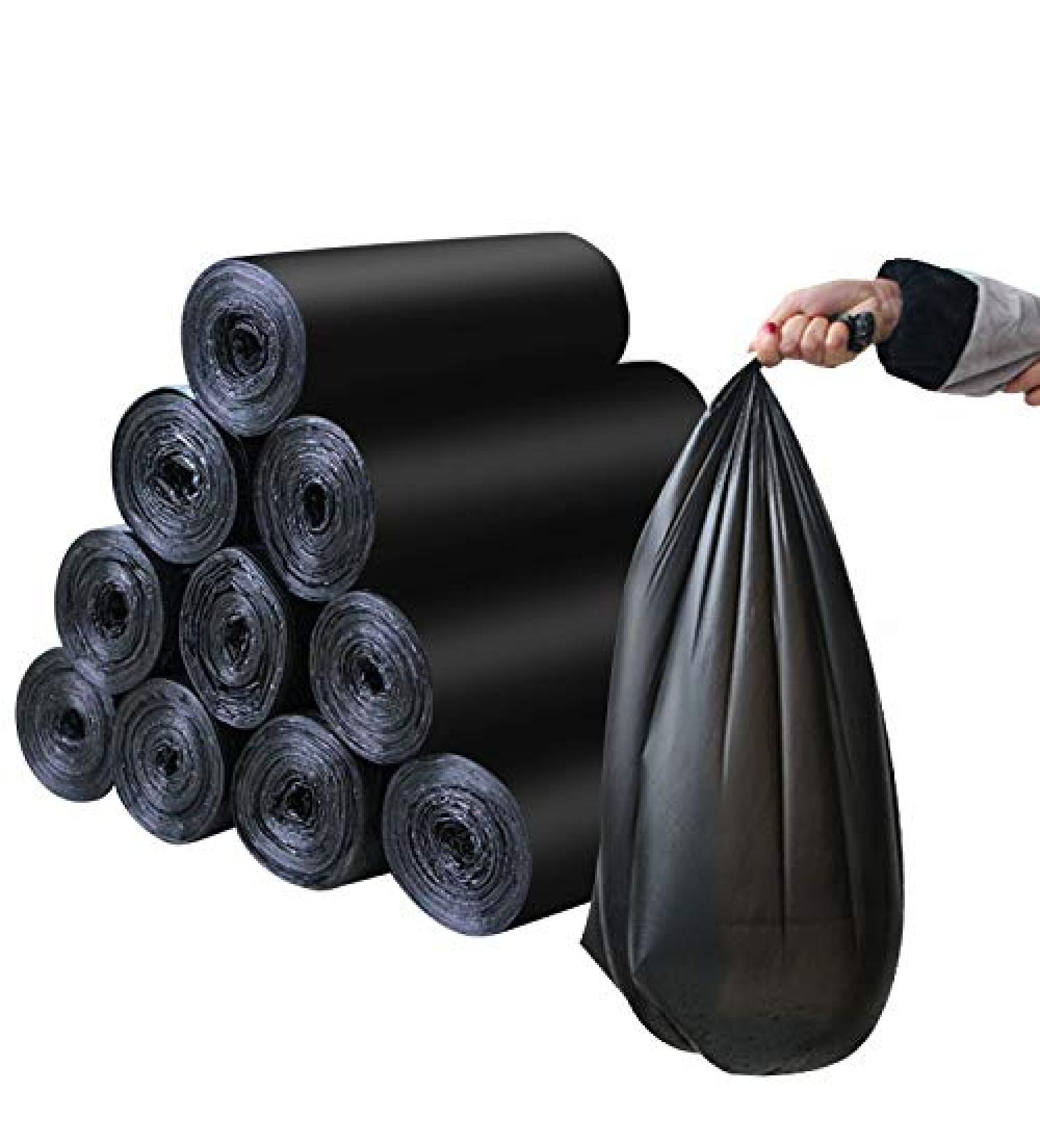 15pcs/Roll Flat Top Type 60x80cm Disposable Trash Bags Big Size Kitchen Hotel Garbage Bags Black Plastic Bags - Buy Online on GoSupps.com