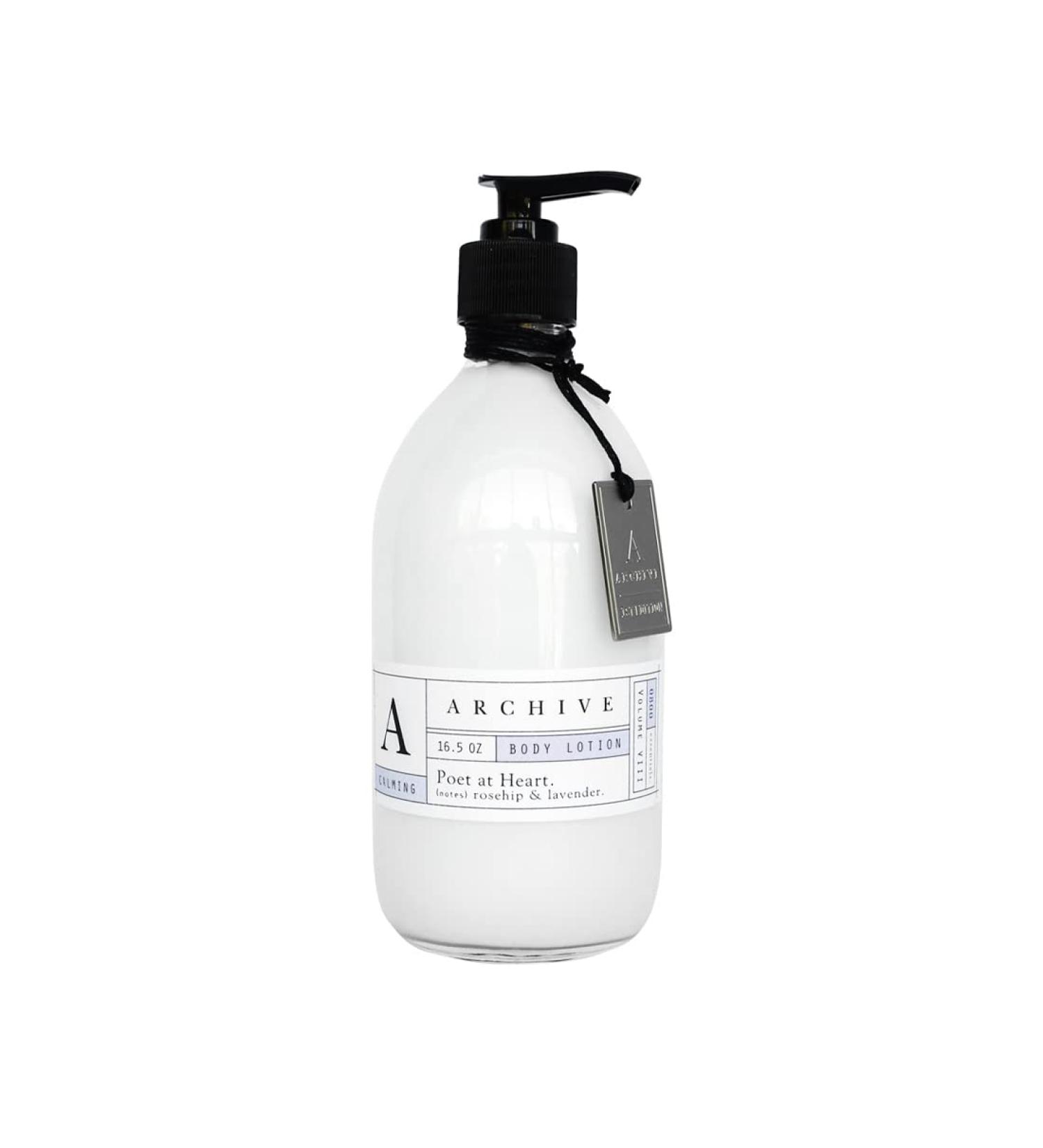 Archive Poet At Heart Body Lotion - Natural Moisturizing Lotion for Men & Women Lightly Scented 16.5 oz - Shop Internationally - Buy Online on GoSupps.com