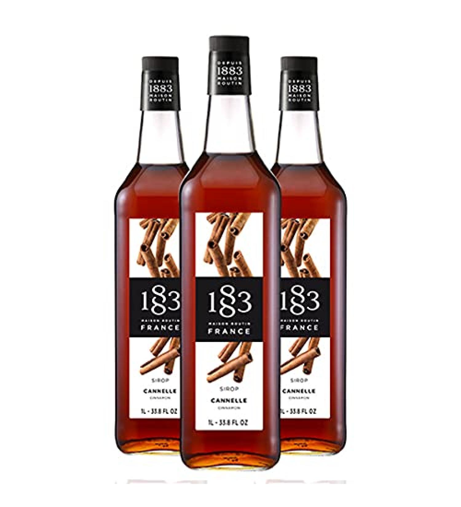 1883 MAISON ROUTIN Maison Routin 1883 Cinnamon Syrup 3 Pieces 1 Litre