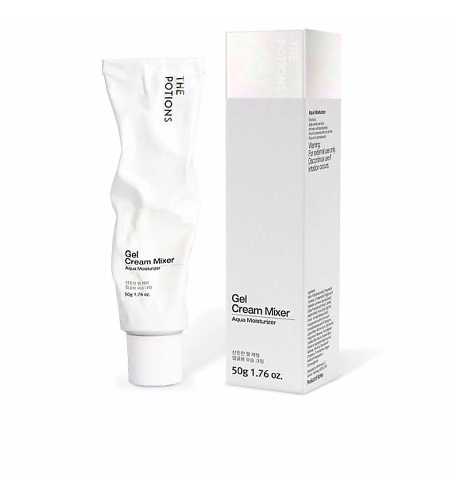 The Potions Aqua Gel Cream Mixer for Skincare l Korean Skincare Cruelty-free Hypoallergenic - 50g 1.8 Ounce (Pack of 1)