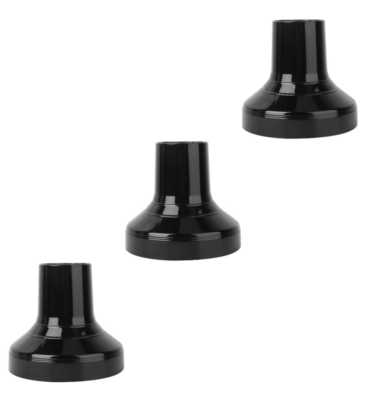 Baluue 3 Pcs Hair Styling Hood Protective Cover Salon Hair Dryer Cover Hair Dryer for Curly Black Abs 16x15cmx3pcs Blackx3pcs - Buy Online on GoSupps.com