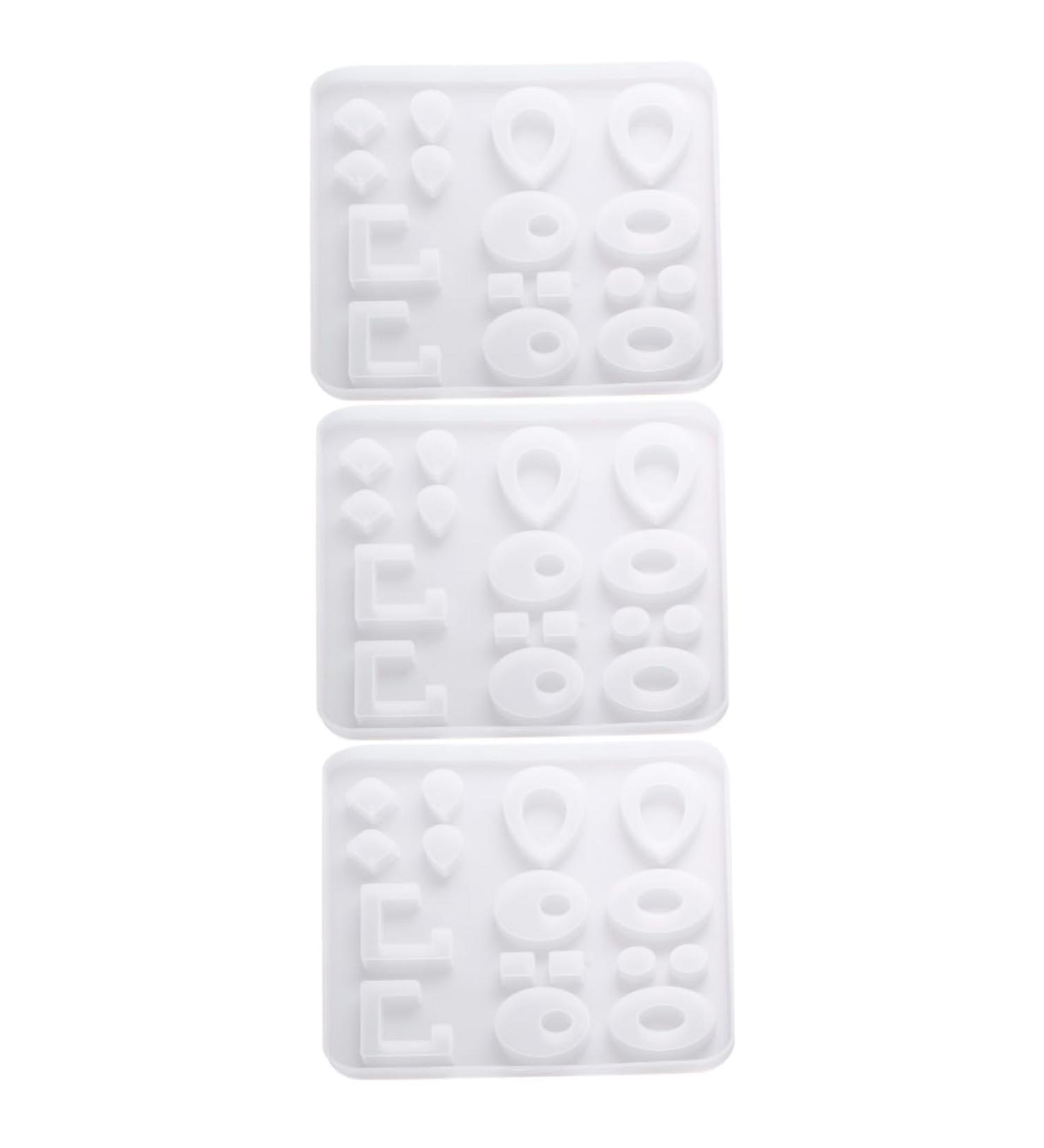Lurrose 3 Pcs Ornaments Mold Sphere Epoxy Mold Resin Mold Resin Sphere Mold White Accessories Irregular - Buy Online on GoSupps.com