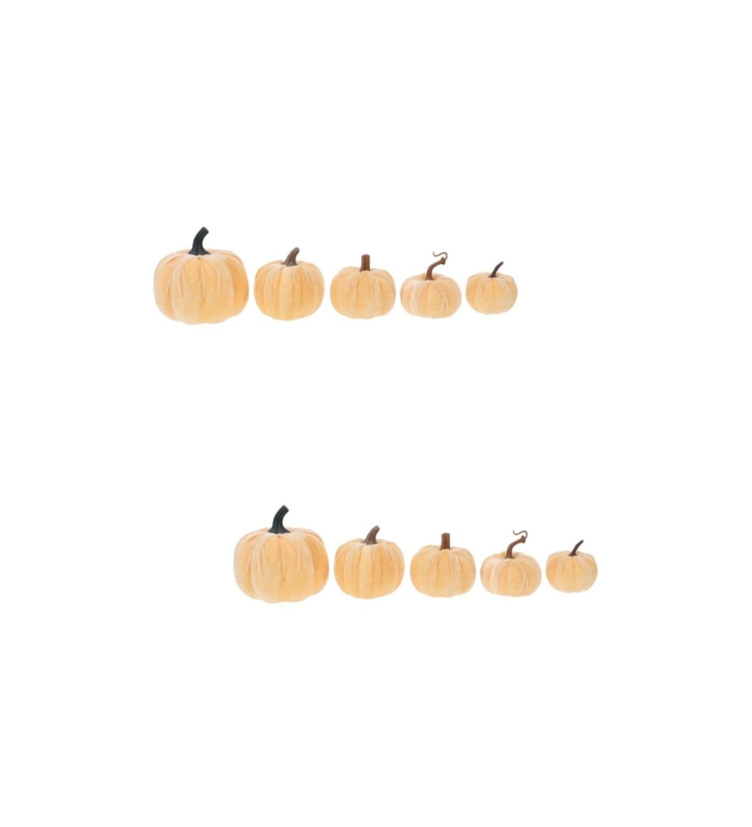 Ciieeo 10 Pcs Flannel Foam Pumpkin Fall Wedding Decor Decorative Fabric Pumpkins Harvest Pumpkins Ornament Halloween Garland Decor Faux Pumpkins Home Decor Simulation Pumpkin Autumn Set - Buy Online on GoSupps.com