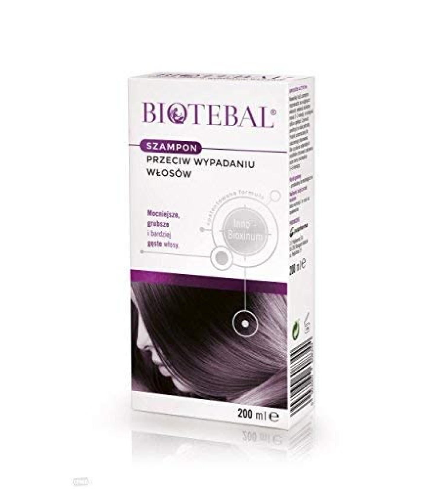 Biotebal shampoo against hair loss 200ml - for scalp and hair  also dyed with a tendency to fall out