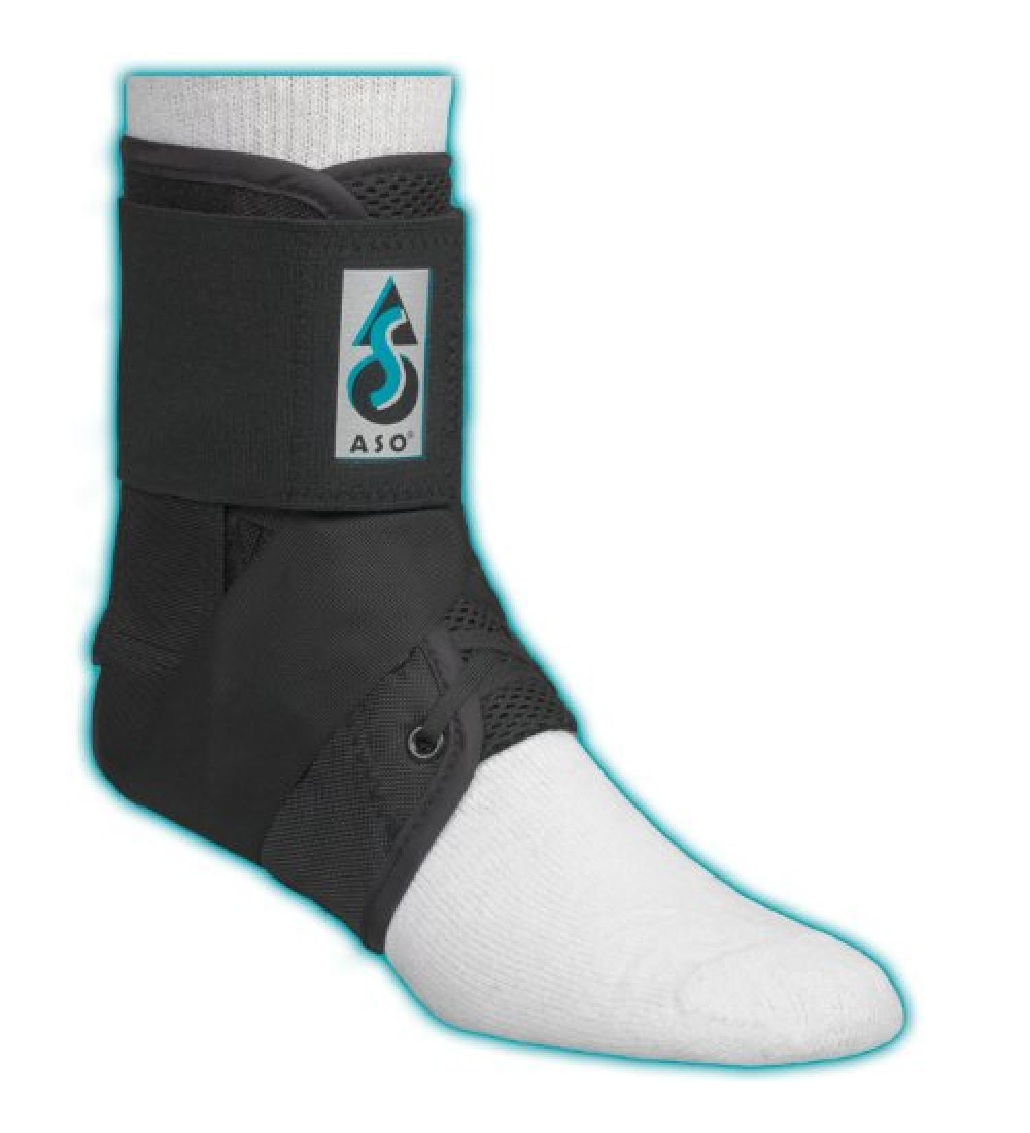 ASO Ankle Stabilizing Orthosis w/ Plastic Stays (fits left or right) (black)