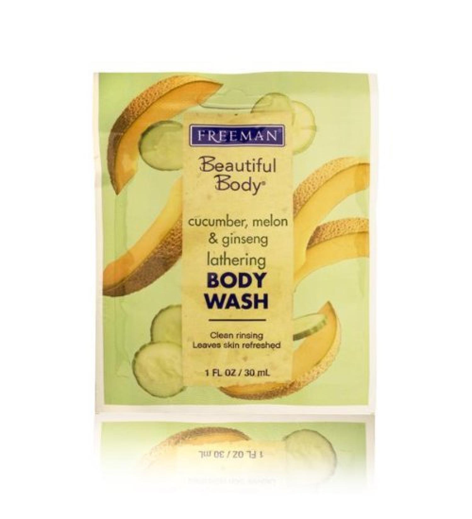 Freeman Beautiful Body Cucumber Melon & Ginseng Body Wash 30ml/1oz