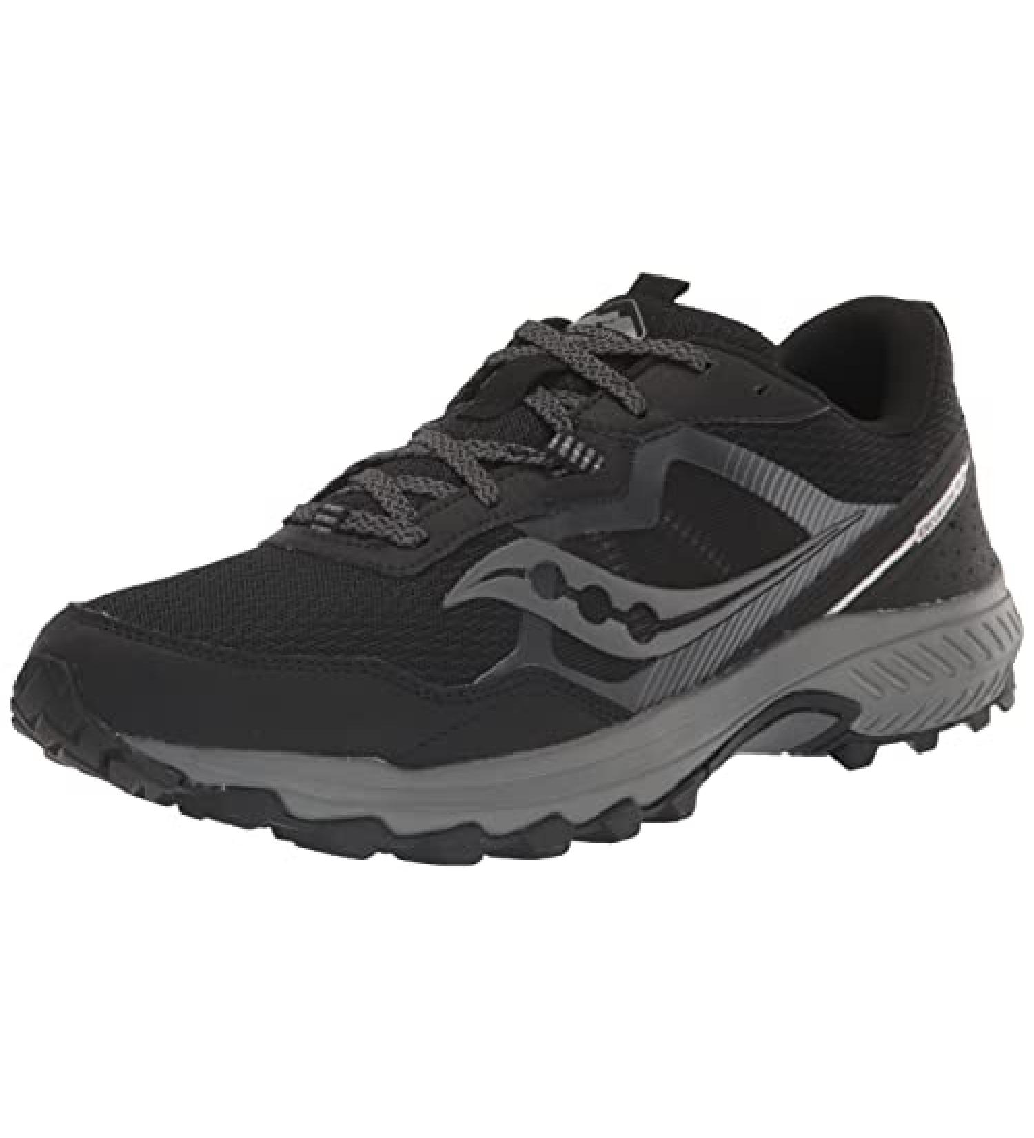 Saucony Men's Excursion TR16 Trail Running Shoe 11 Black/Charcoal - Lightweight and Durable - Buy Online on GoSupps.com