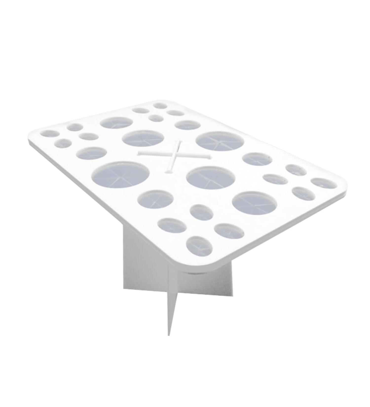 Beavorty Cosmetics Brush Organizer | 26 Makeup Brush Storage Tools | Air Drying Rack & Holder | White Cosmetic Box for Beauty Essentials - Buy Online on GoSupps.com