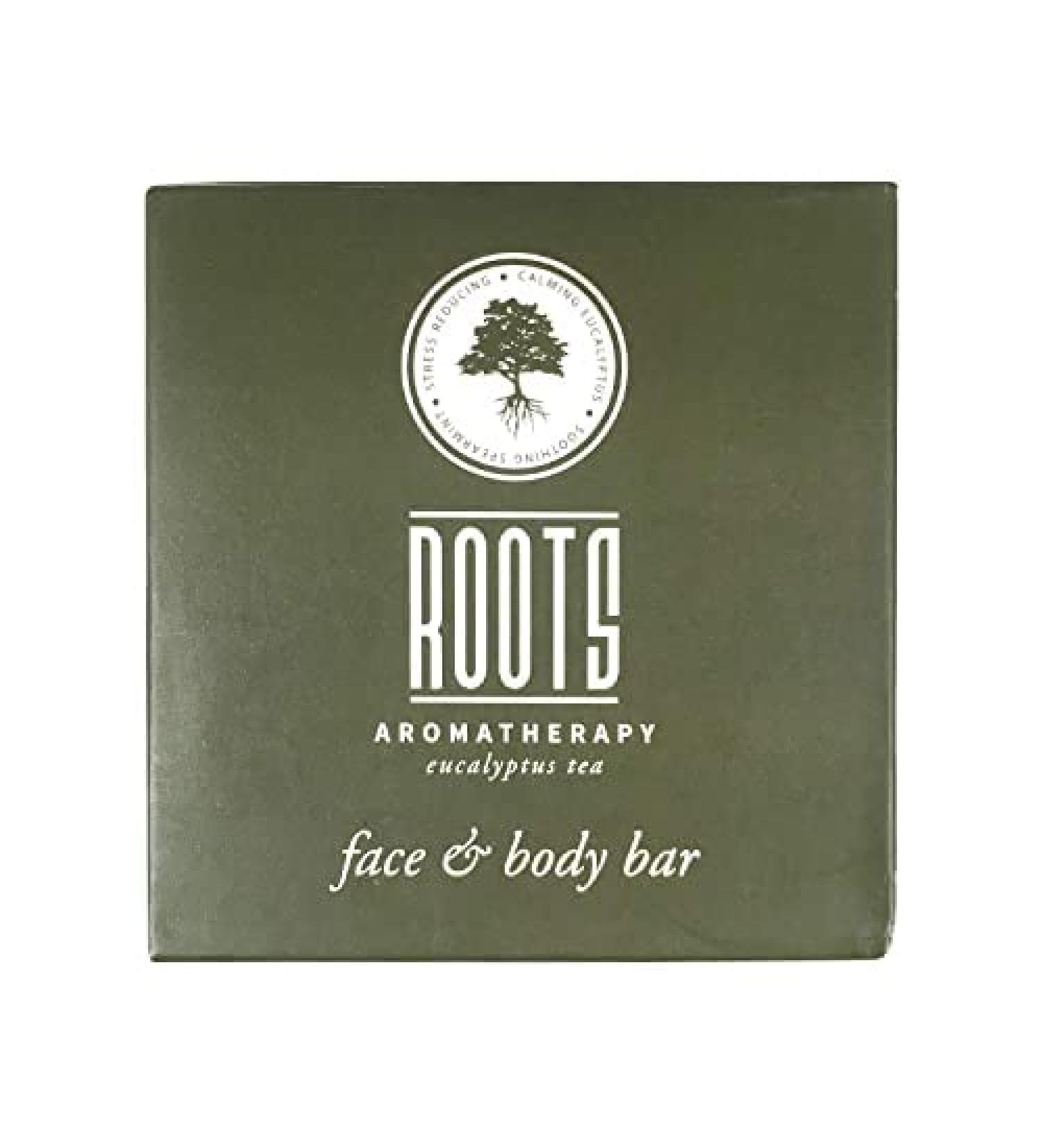 Roots Aromatherapy Eucalyptus Tea Facial Soap 30 Pack 1.35oz/40g - Travel Size Toiletries for Hotels, Motels, and Lodging - Buy Online on GoSupps.com