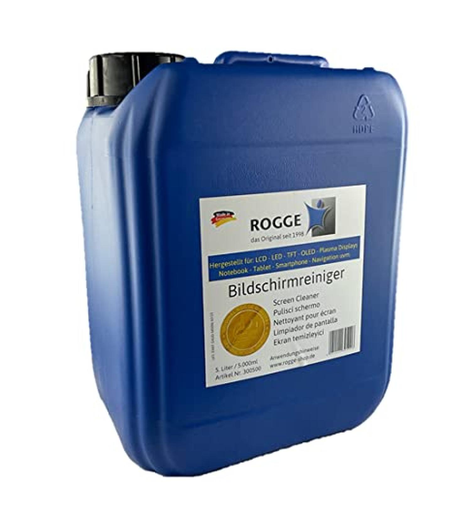 ROGGE 5L Screen Cleaner Refill 5000ml - Perfect for 20x250ml Bottles | International Shipping - Buy Online on GoSupps.com