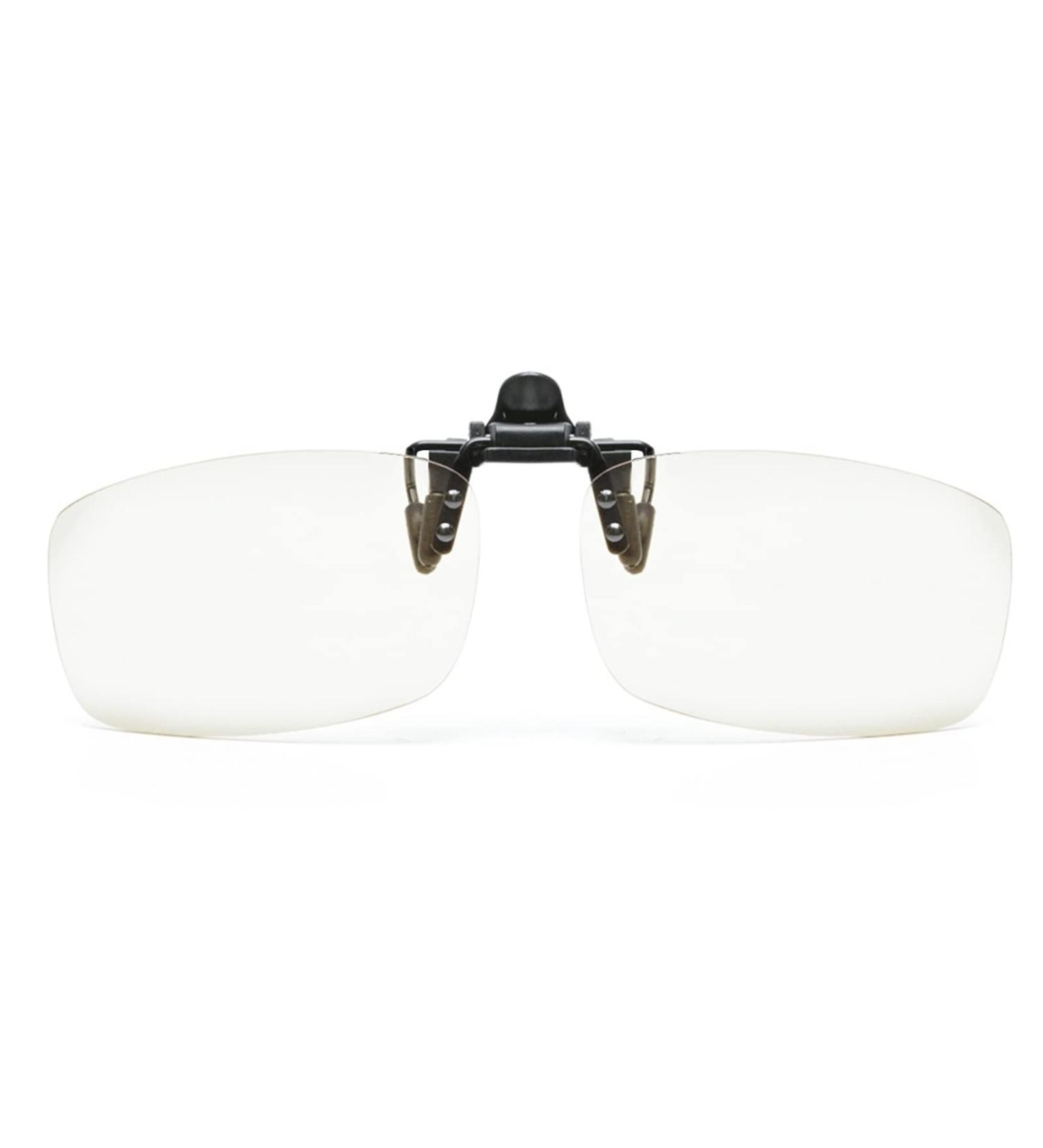 Ultra-Light Clip-On Reading Glasses Magnifiers - 3.5x Blue Light Blocking for Men & Women - Transparent Design - Buy Online on GoSupps.com
