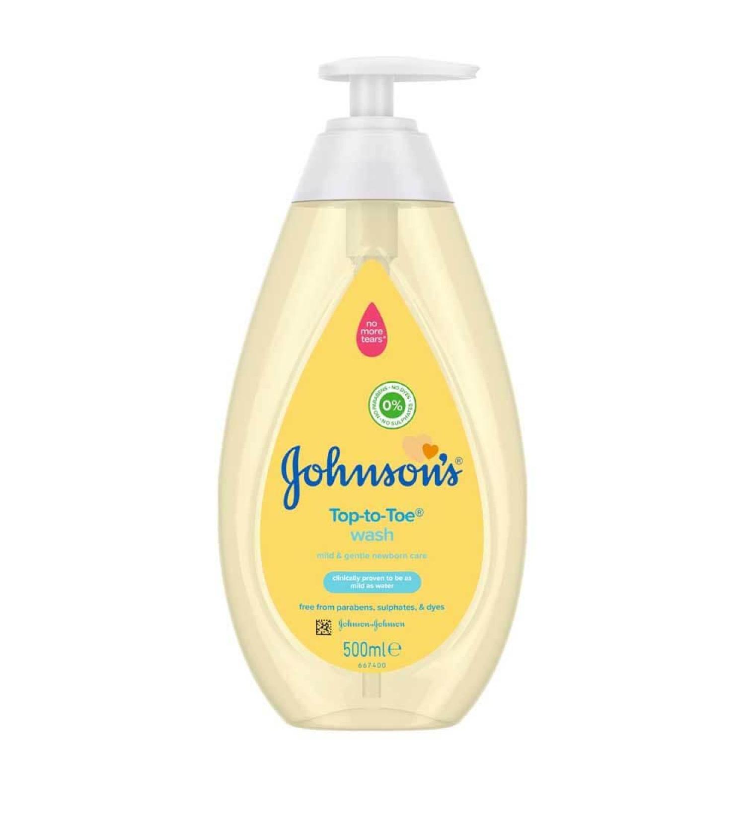 Johnson's Baby Gel Nettoyant Haut aux Orteils 500ml | Douceur et Protection pour B b | Livraison Internationale - Buy Online on GoSupps.com