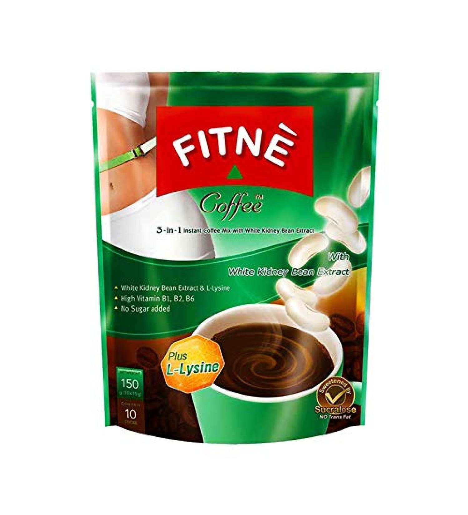 FITN Fitn Kaffe Pack of 10 coffees with white kidney bean extract 150 g