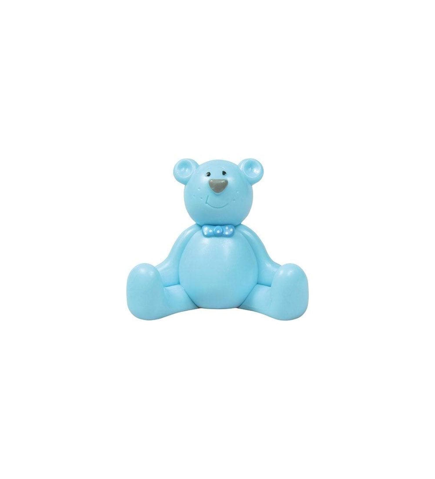Cake Star Plastic Topper - Blue Teddy
