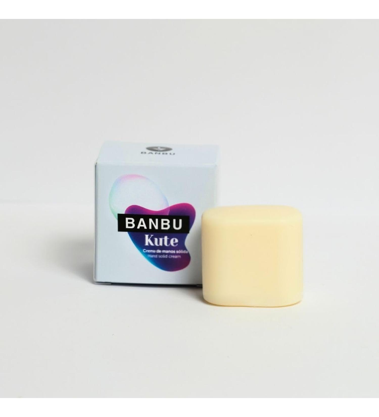 BANBU BANBU KUTE Solid Hand Cream 40ml - Deep Hydration for Sensitive Skin Vegan Cruelty Free Fast Absorption Eco-Friendly Hand Cream