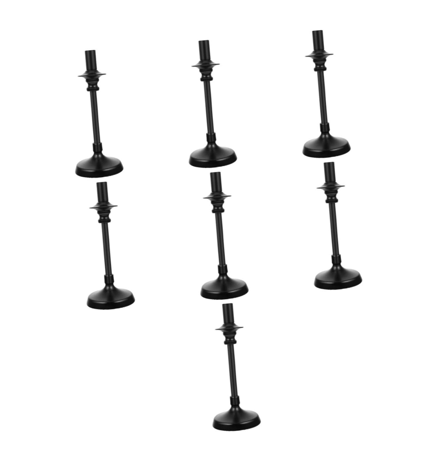 Zerodeko 7 Pcs Wrought Iron Decorative Candle Holder Vintage Candle Holder Metal Candle Holder Retro Candleholder Chicken Wings Fireplace Stand Pillar Candle Holder Christmas Candle Holders Blackx7pcs 26x10cmx7pcs - Buy Online on GoSupps.com