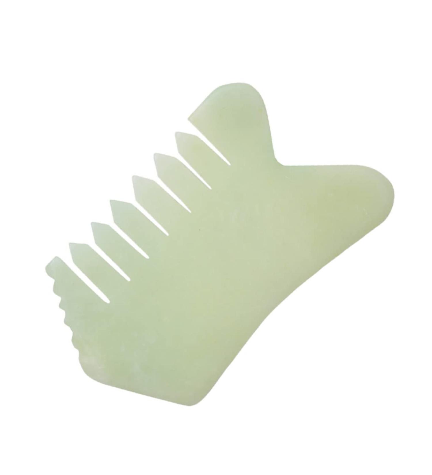 Frcolor Head Massage Kamm - Jade Comb for Relaxation Pregnancy and Scalp Care | International Shipping Available - Buy Online on GoSupps.com
