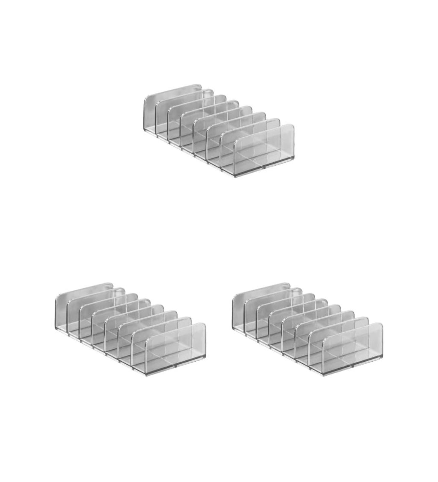 Paowsietiviity Set of 3 makeup organizers with 7 grids for organizing vertical blush contours S - Buy Online on GoSupps.com