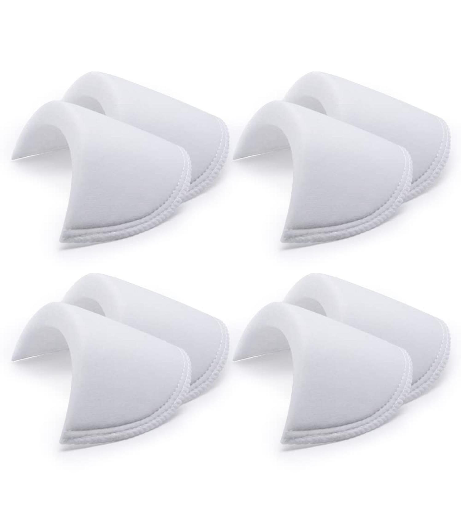 4 Pairs Black White Sewing Foam Shoulder Pads for Blazer Coat Jacket - 15mm Thickness - Buy Online on GoSupps.com