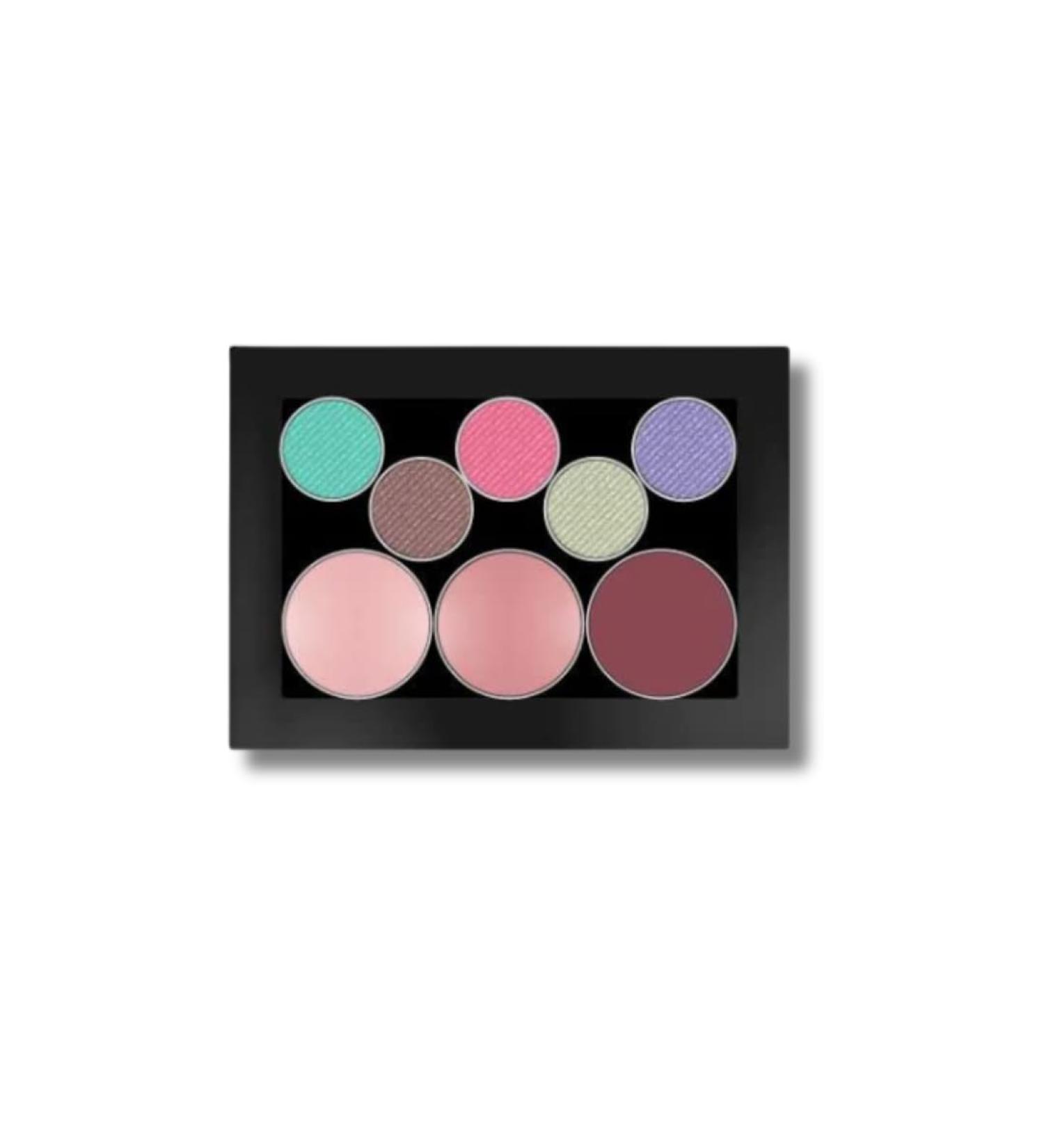 PUZZLE Magnetic Makeup Palette | Travel-Friendly Refillable & Eco-Friendly Storage for Eyeshadow Blush Bronzer & Highlighter - Black (Small - Buy Online on GoSupps.com