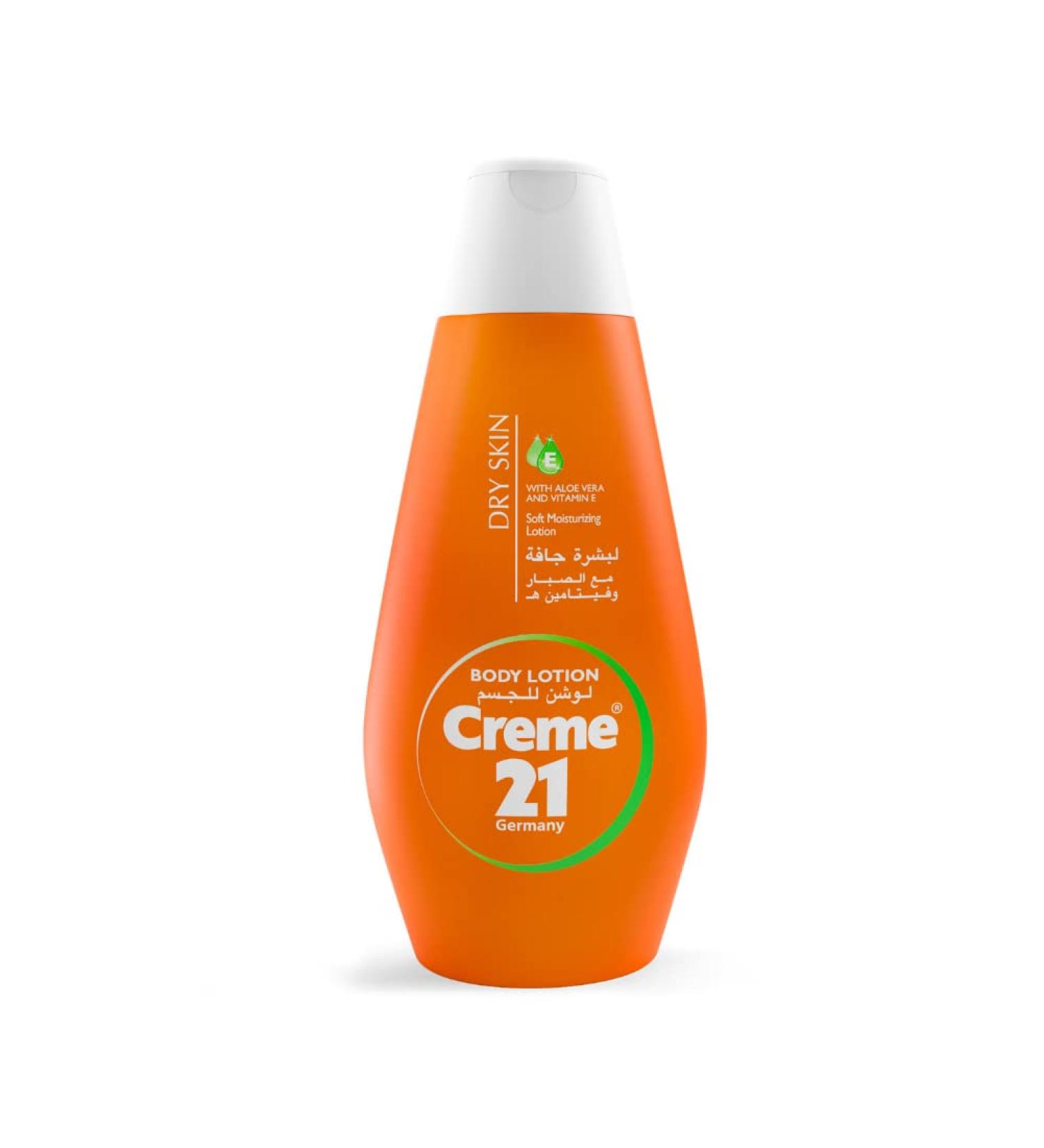 LiveMoor Cr me 21 Body Lotion - Moisturizing Aloe Vera & Vitamin E for Dry Skin - 400 ml for Men & Women - International Shipping Available - Buy Online on GoSupps.com