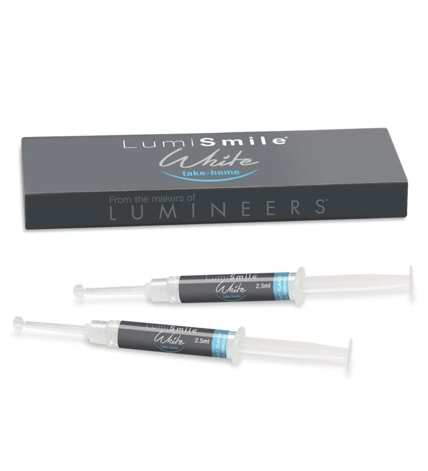 LumiSmile White Take-Home Teeth Whitening Treatment Syringes Two (2) 2.5 ml Syringes of 16% Carbamide Peroxide Whitening Treatment - Buy Online on GoSupps.com