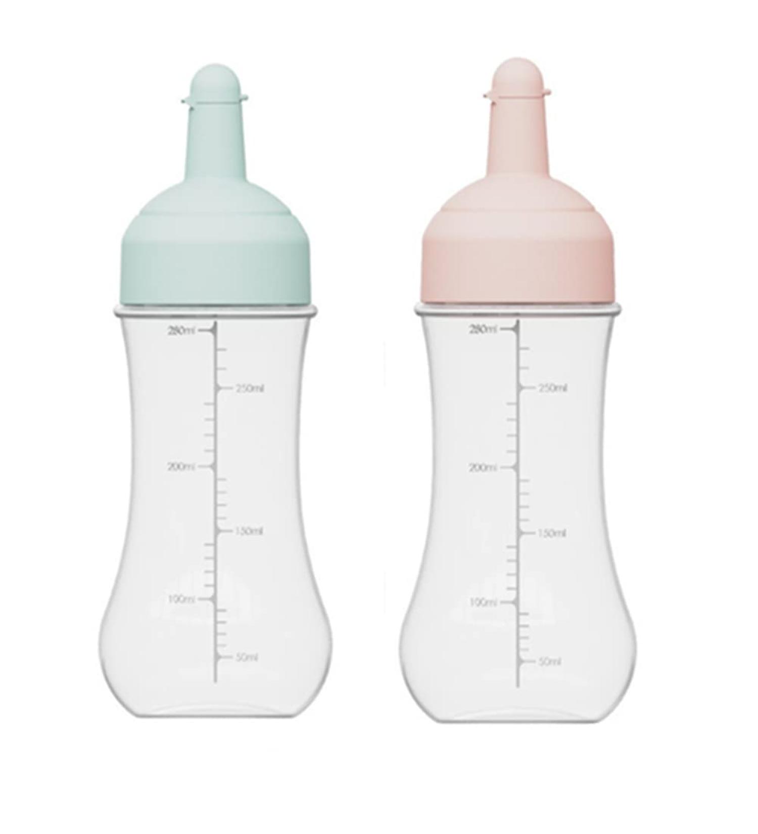Teogneot Squeeze Bottle 350 ml Pack of 2 Squeeze Bottles with Caps Scale for Ketchup/Mustard/Mayo/Hot Sauces/Olive Oil PP - Buy Online on GoSupps.com