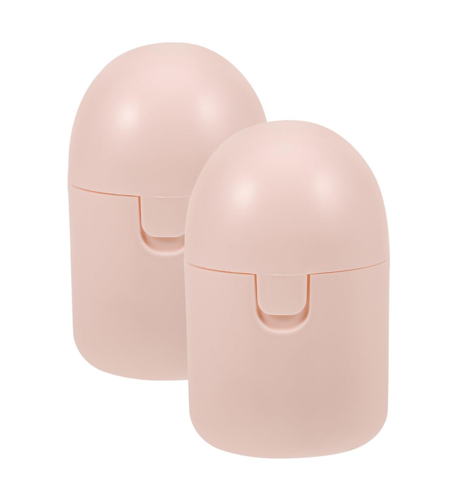Minkissy Menstrual Cup Case - 2 Pieces Travel Storage Box | Pink Rose Menstrual Disc Cleaner - Buy Online on GoSupps.com