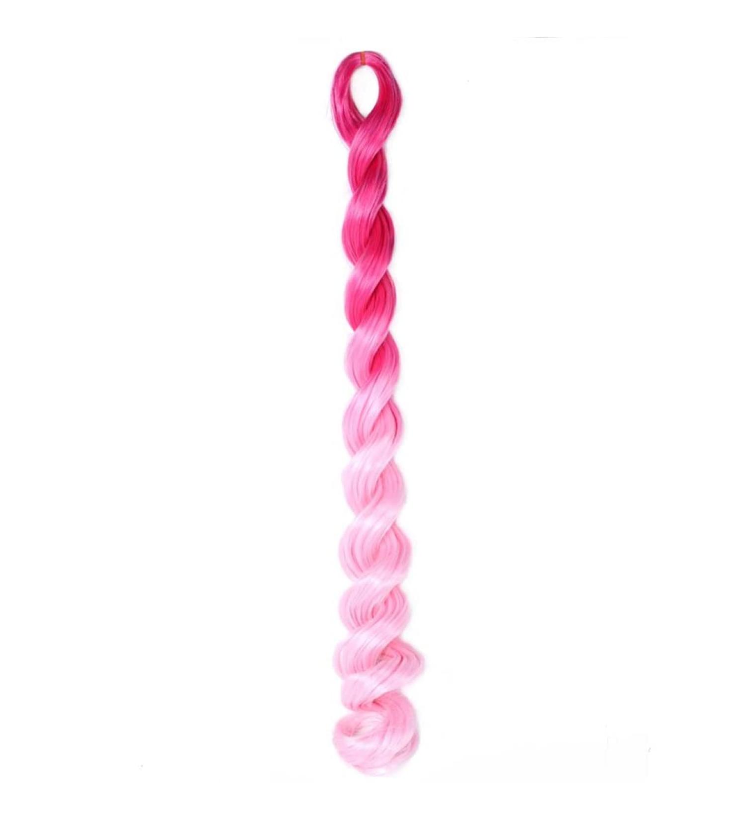 Ombre Braiding Hair Extensions - 50.8 cm 100g Synthetic Crochet Braids 8 Pieces in Black Brown Red Gray - Perfect for Full Fine Hair - Buy Online on GoSupps.com