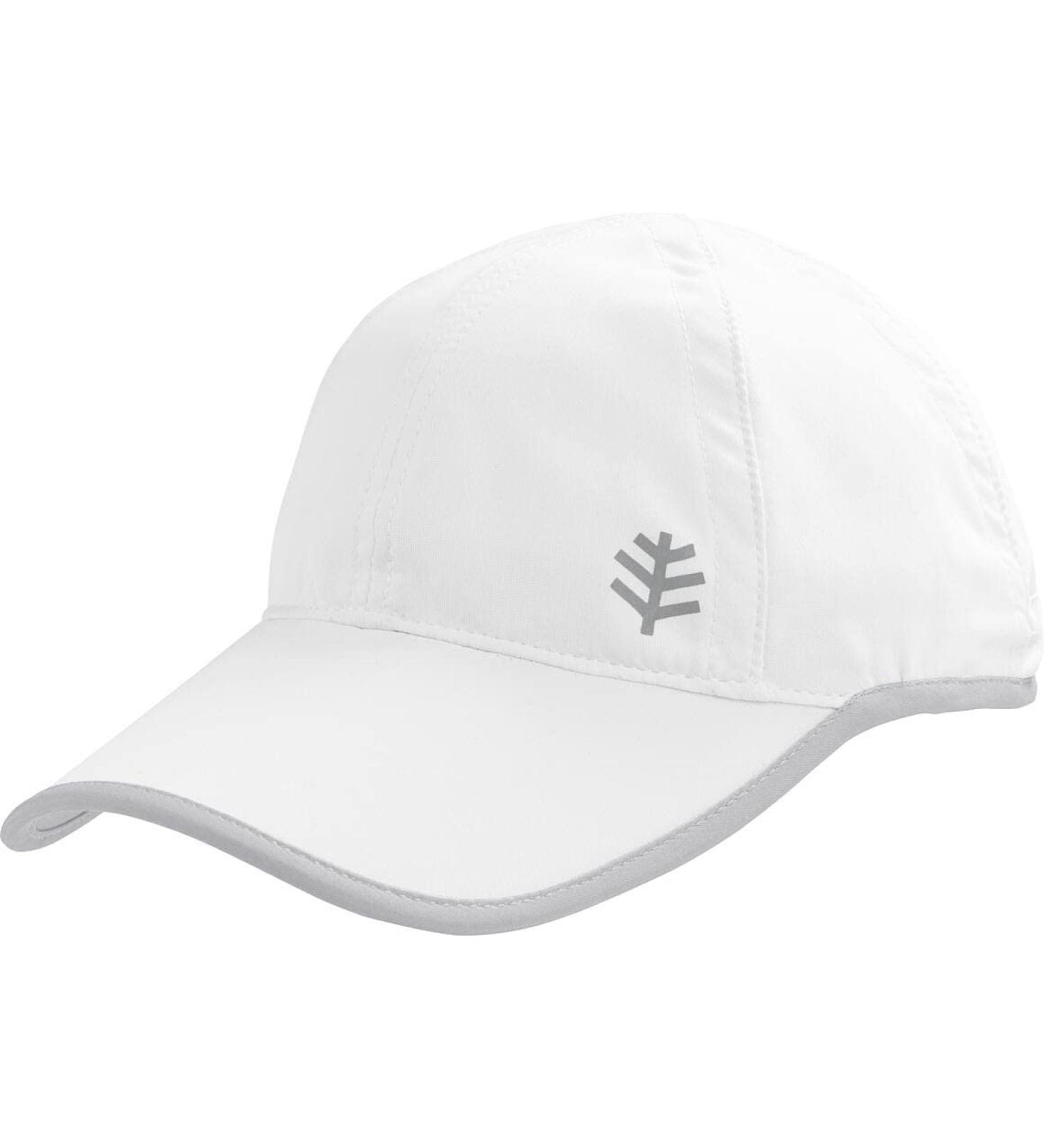 Coolibar UPF 50+ Lenny Sport Cap - Sun Protective, XX-Large White/Silver - Men's and Women's - Buy Online on GoSupps.com