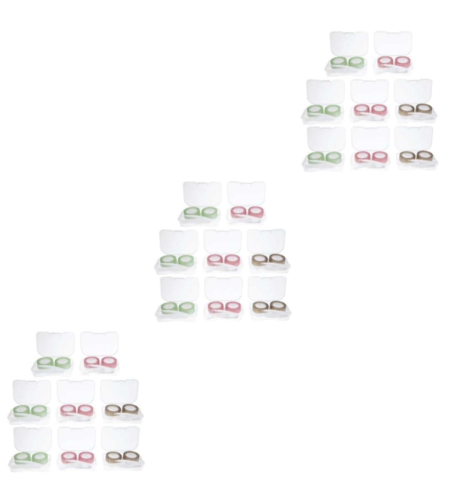 Healvian 24 STK Contact Lens Container Holder & Solution Case | Portable Travel Accessories | Wear-Resistant Contact Box - Buy Online on GoSupps.com