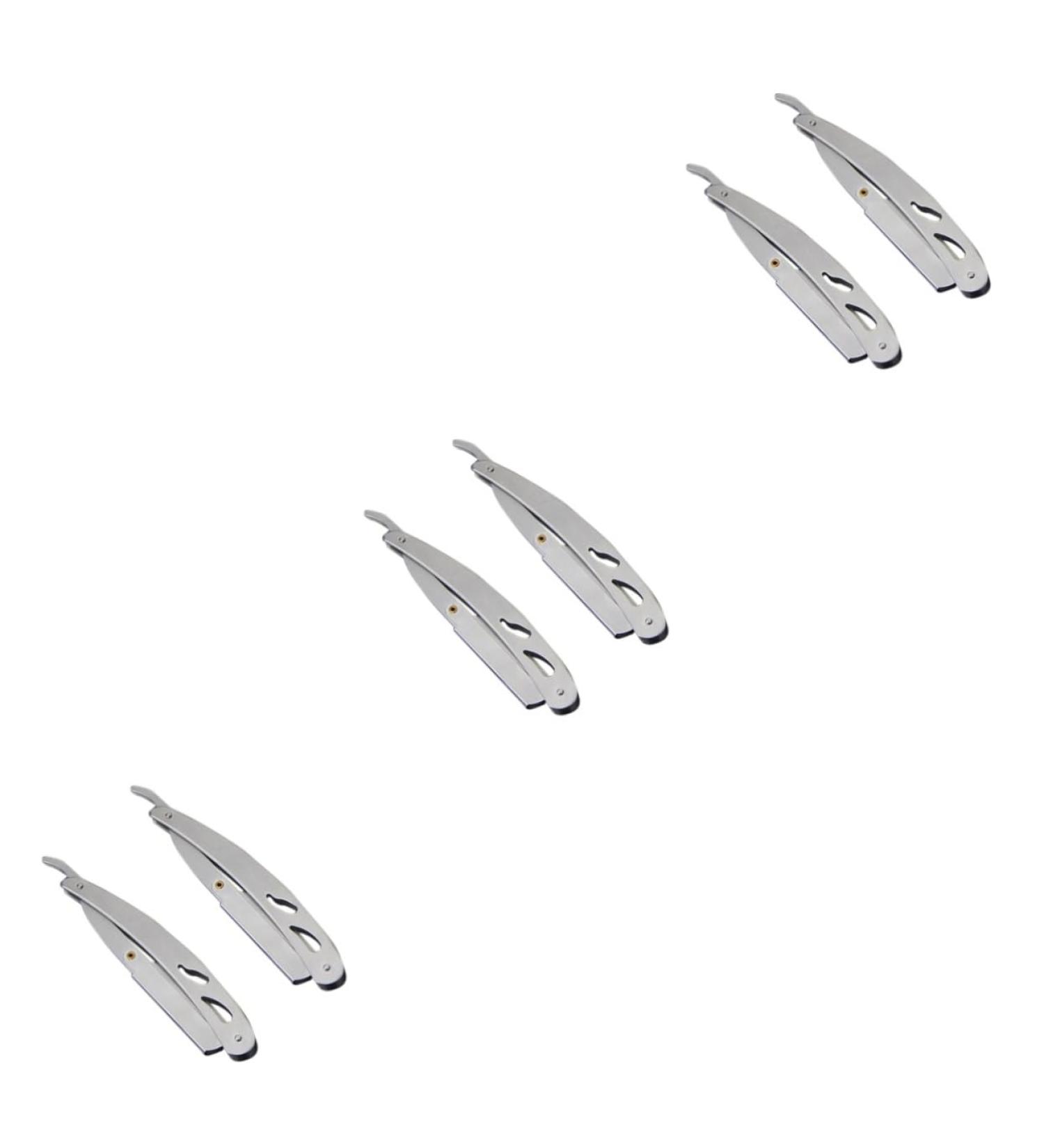 Shop Cabilock Father's Day Gifts: 6-Piece Stainless Steel Razor Holder Set for Men - Vintage Folding Razor Holder - Buy Online on GoSupps.com