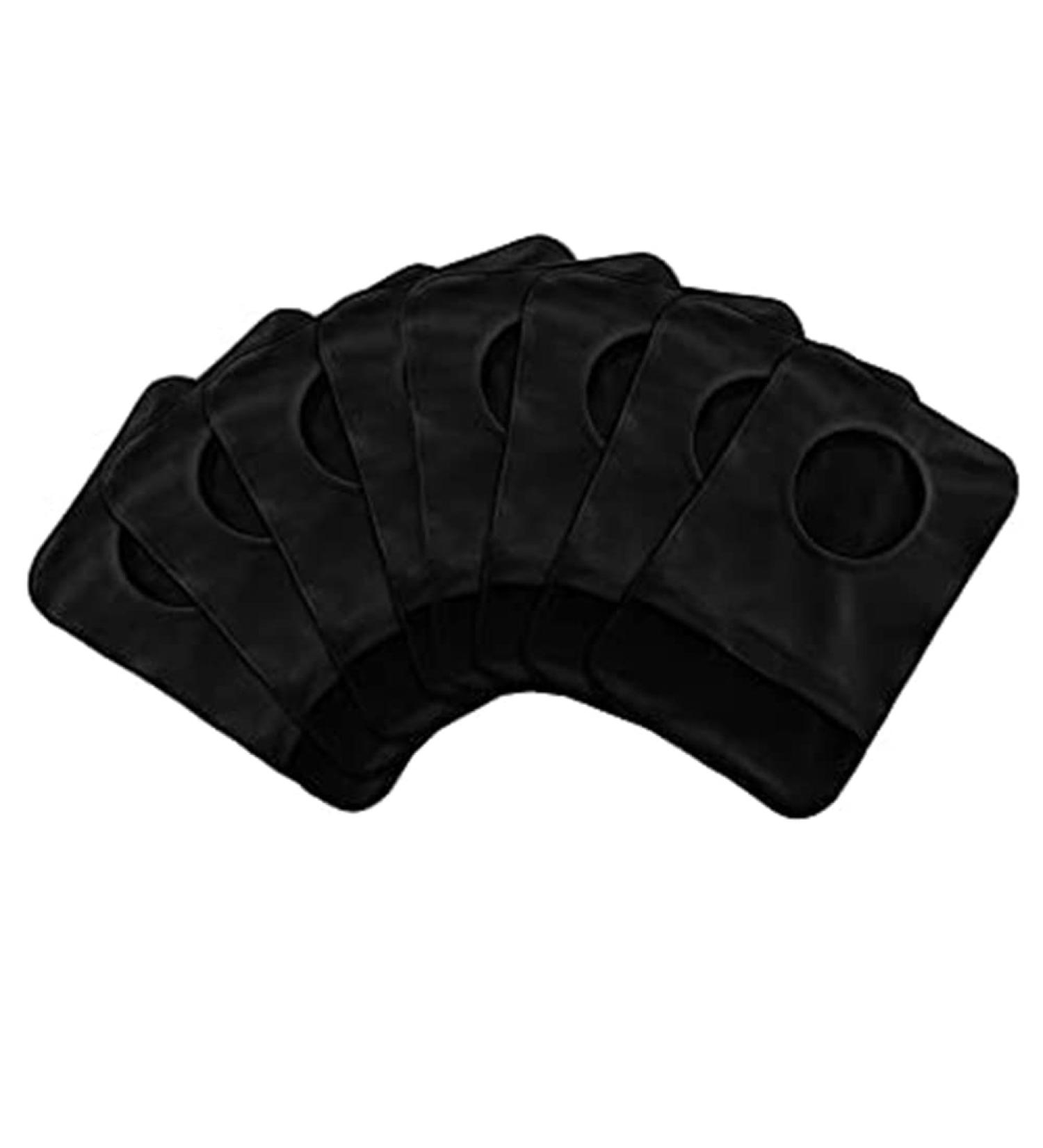 Jumbans Stretchable Bag Cover - Washable 8 Pack for Women & Men | Black | International Shipping Available - Buy Online on GoSupps.com