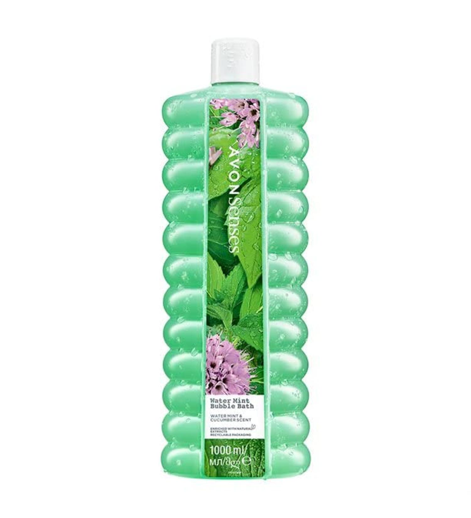Avon AVON Senses Bubble Bath 1 Litre Water Mint/Cucumber