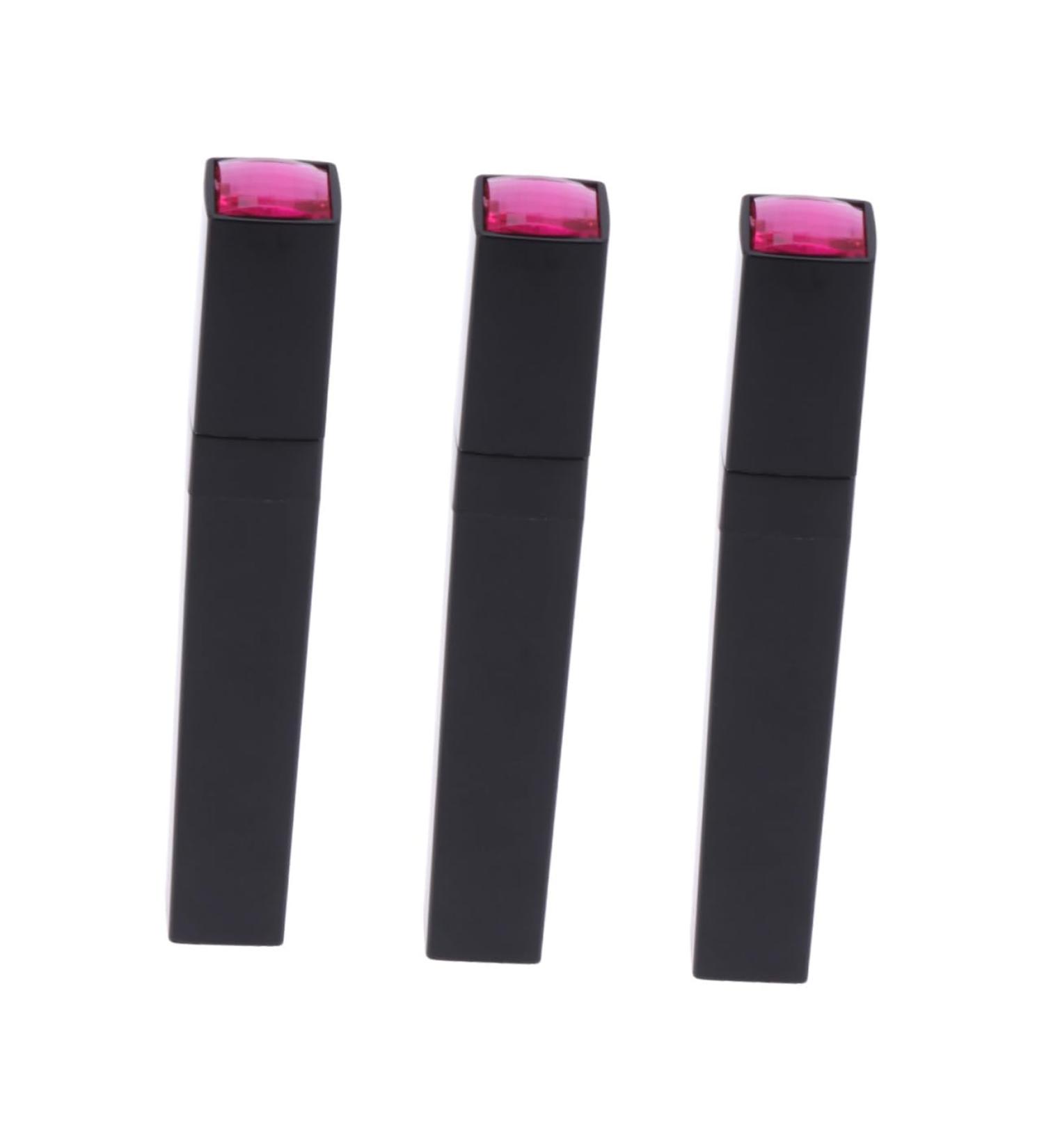 DRESSOOS 3pcs Eyeliner Tube Bottle Eyelash Spoolies Mascara Bottle Empty Eyeliner Tube Black - Buy Online on GoSupps.com