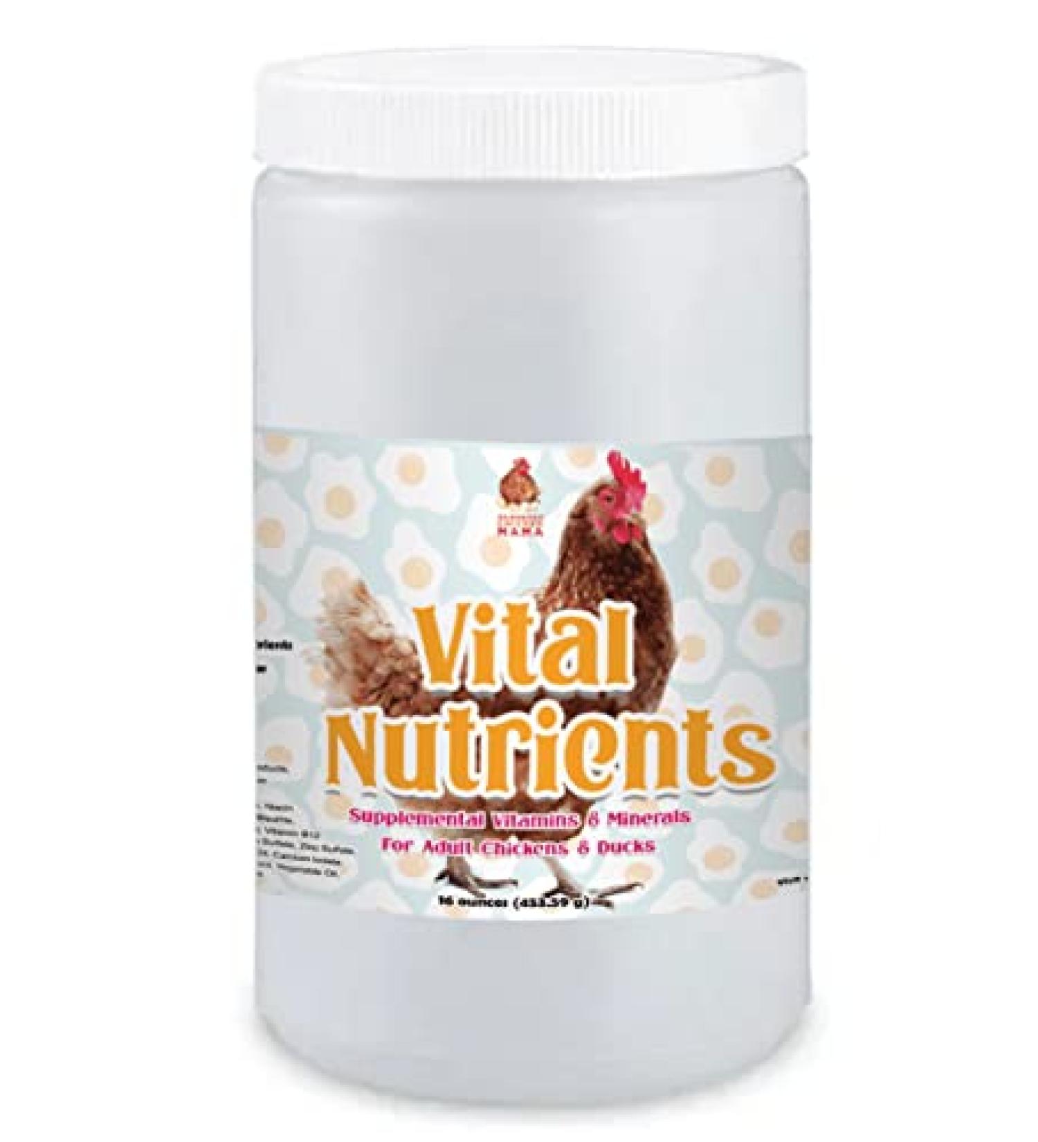 Pampered Chicken Mama 5lb Vital Nutrients & Egg Booster for Poultry - Chicken Vitamins & Molting Supplement - Buy Online on GoSupps.com