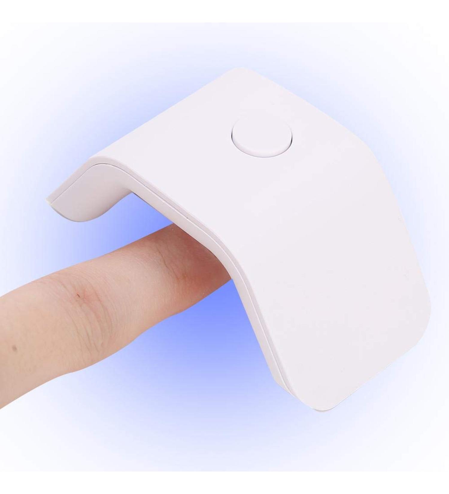 Nail Art UV Lamp - Enter-Mini Manicure Nail Polish Dryer & Hardening Lamp for Home & Salon Use - 60s 2W (White) - Buy Online on GoSupps.com
