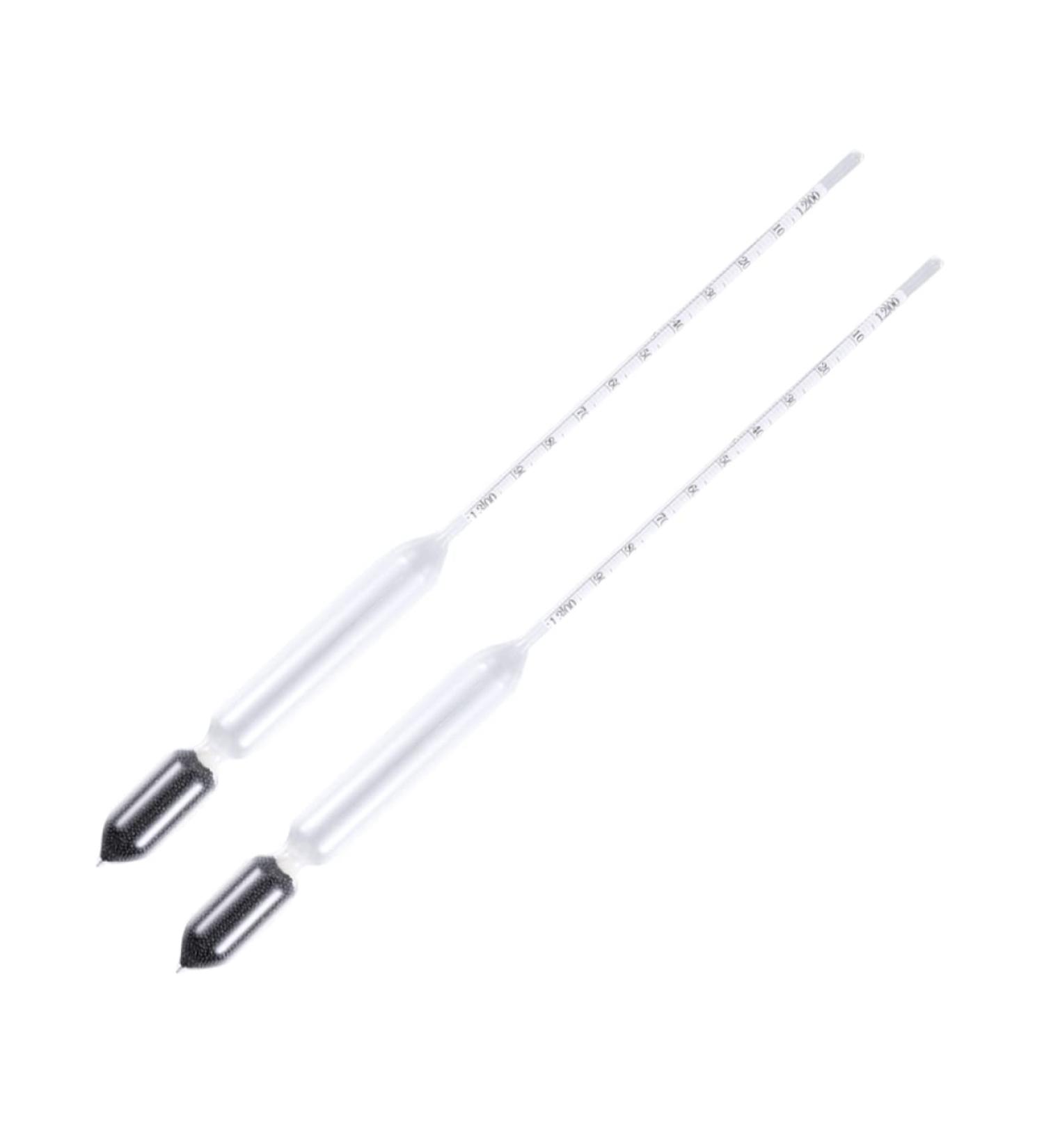 ULTECHNOVO 2pcs Plain-Form Glass Hydrometer Glass Density Meter Glass Floating Pram Meter Meter Liquid Assorted Color 1.2-1.3 29.5X1.7cm - Buy Online on GoSupps.com