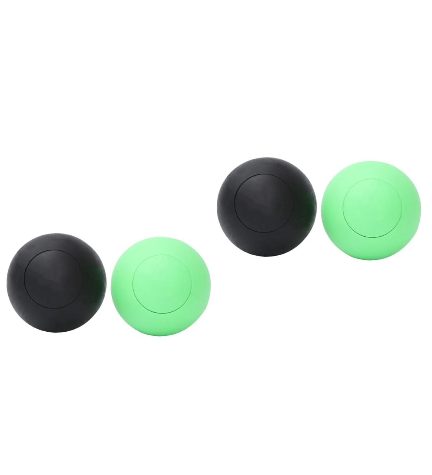 Frcolor 4-Piece Elastic Back Roll Massage Balls - Fitness & Muscle Relaxation Yoga Balls for Fascia Massage - Multi-Colored - Buy Online on GoSupps.com